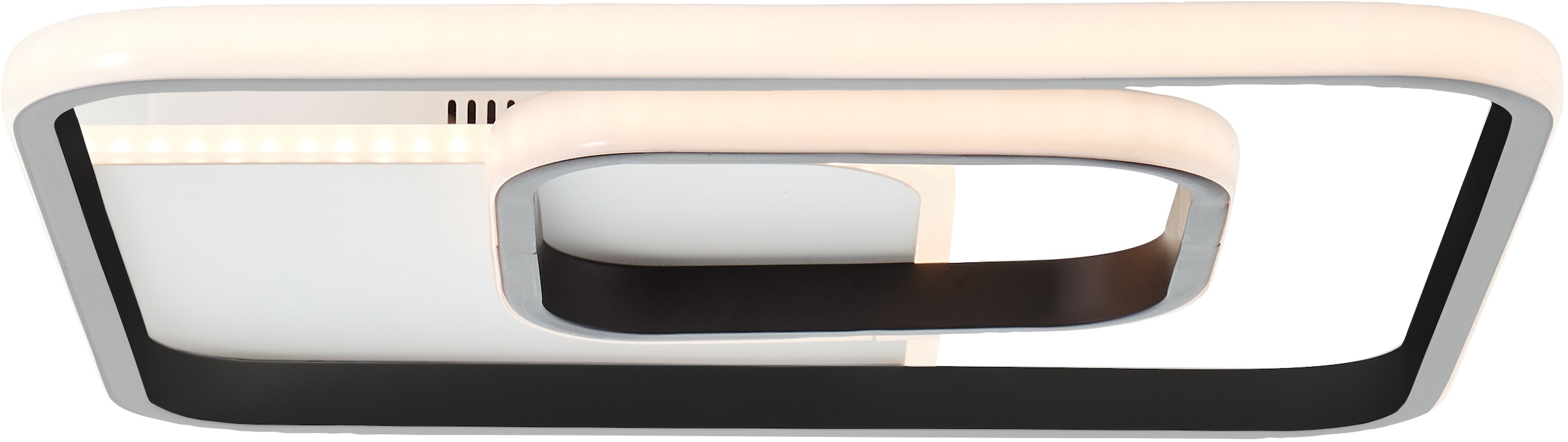 Brilliant LED Deckenleuchte »Merapi« LED-Modul 1 Stk. Warmweiß 41 x 41 cm, 3600 lm, warmweißes Licht, Metall/Kunststoff, weiß/schwarz