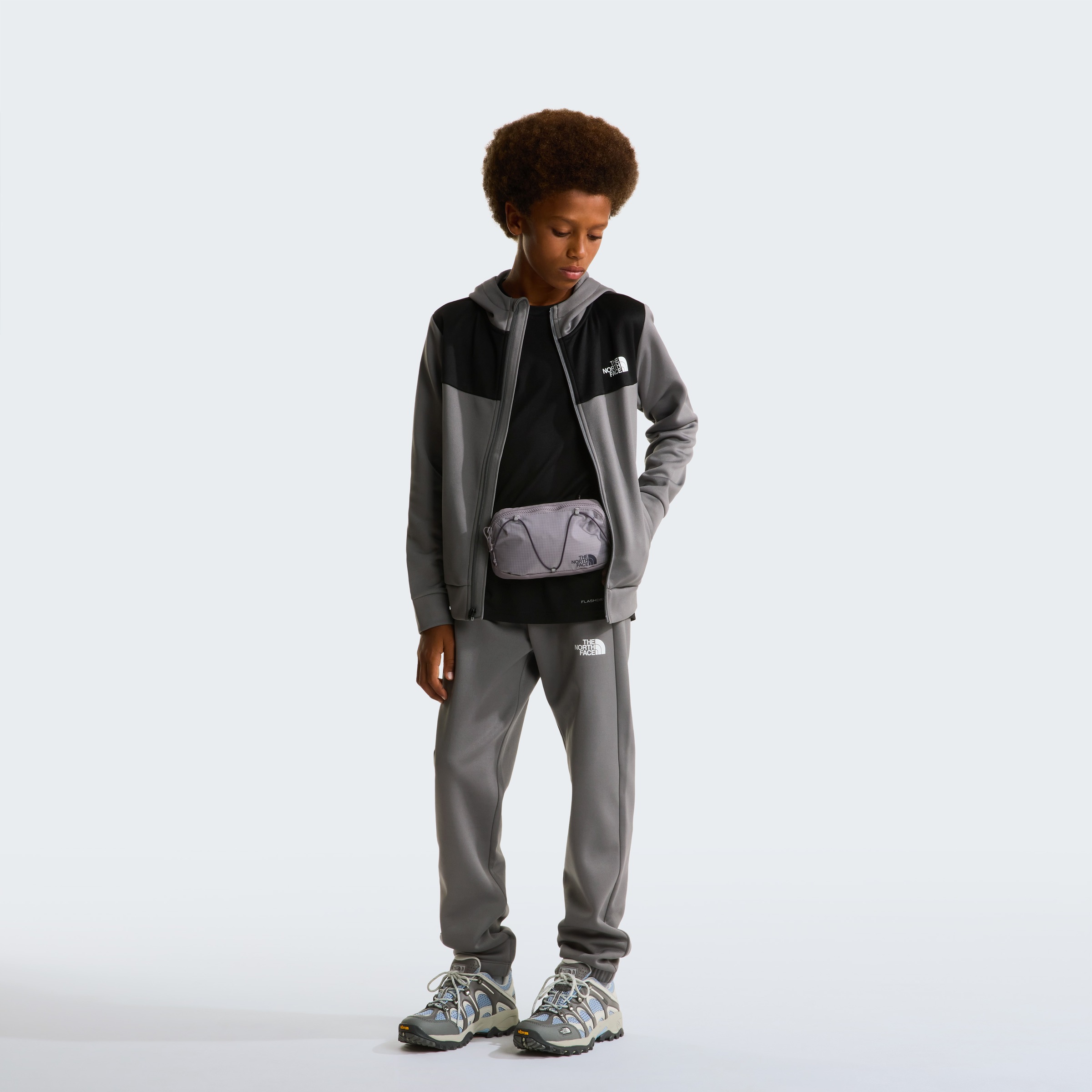 The North Face Fleecejacke »TEEN REAXION FZ HOODIE« für Jugendliche, sportlicher Stil, mit Reißverschluss