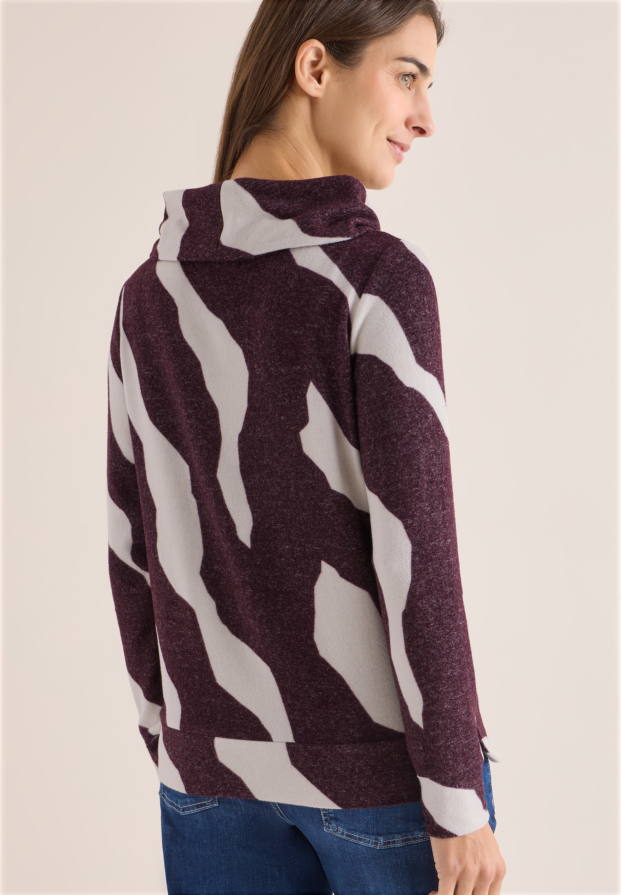Cecil Wasserfallpullover mit Muster