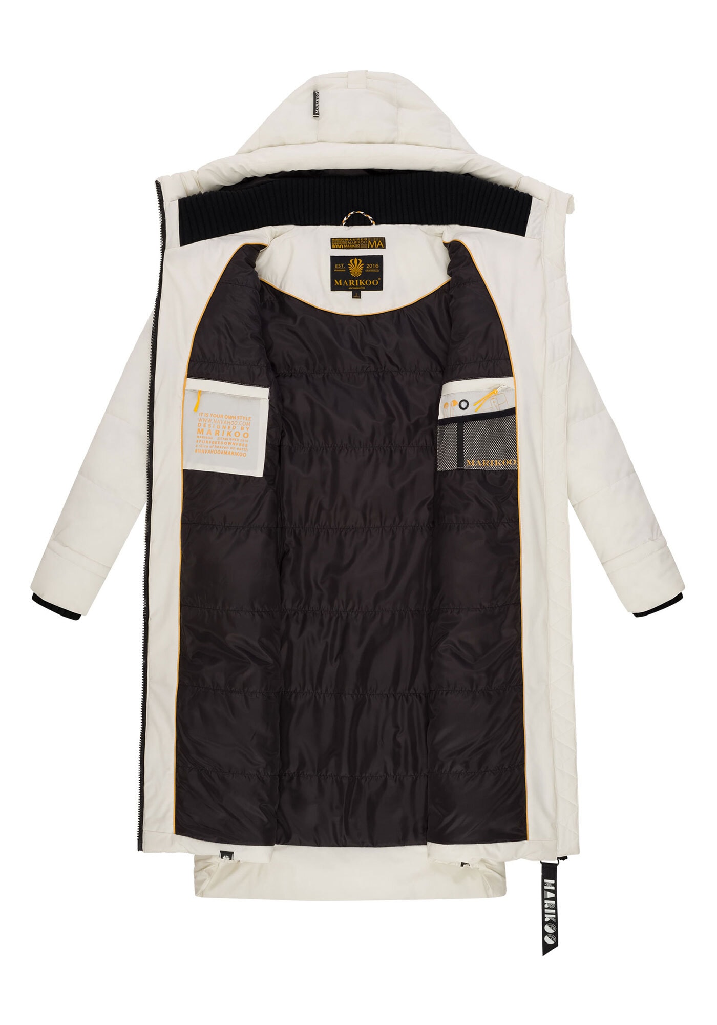 Marikoo Winterjacke »Marikoo Benikoo Damen lange Winterjacke B949«