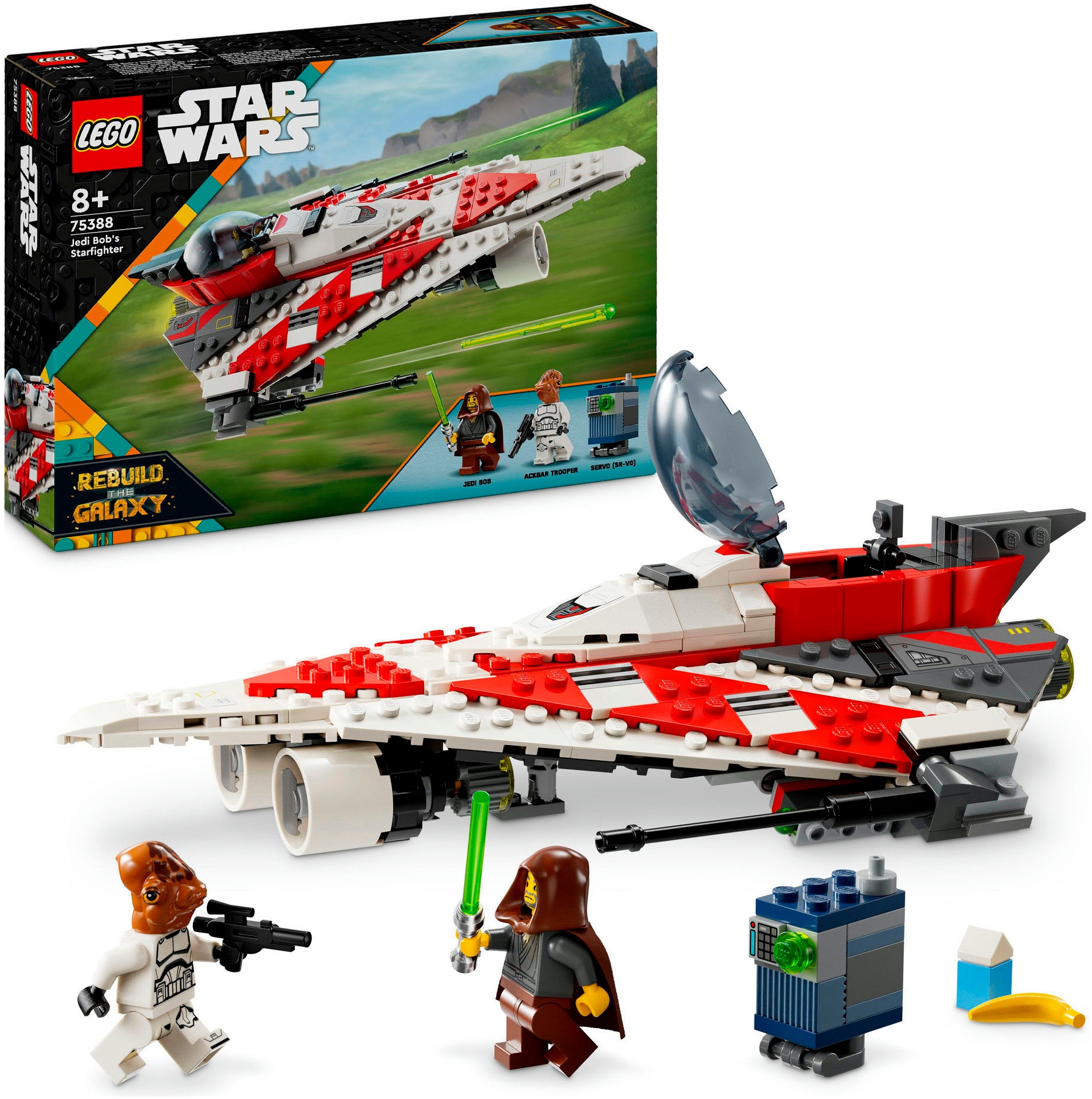 Konstruktionsspielsteine »Jedi Bobs Sternjäger (75388), LEGO Star Wars TM«, (305 St.),...