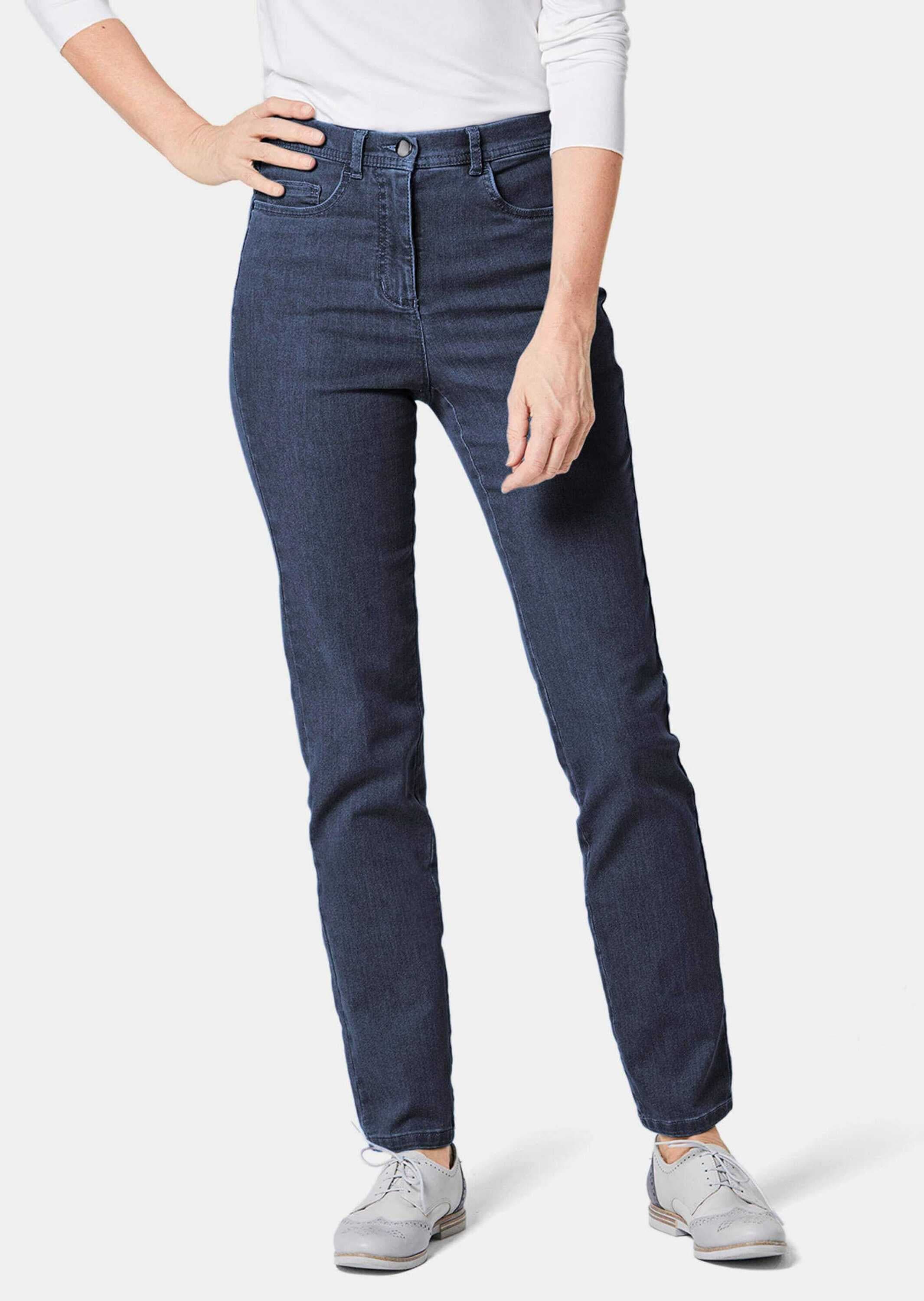 GOLDNER Regular-fit-Jeans »Kurzgröße Damen Jeans Slim Fit LOUISA mit Stretch-Anteil«