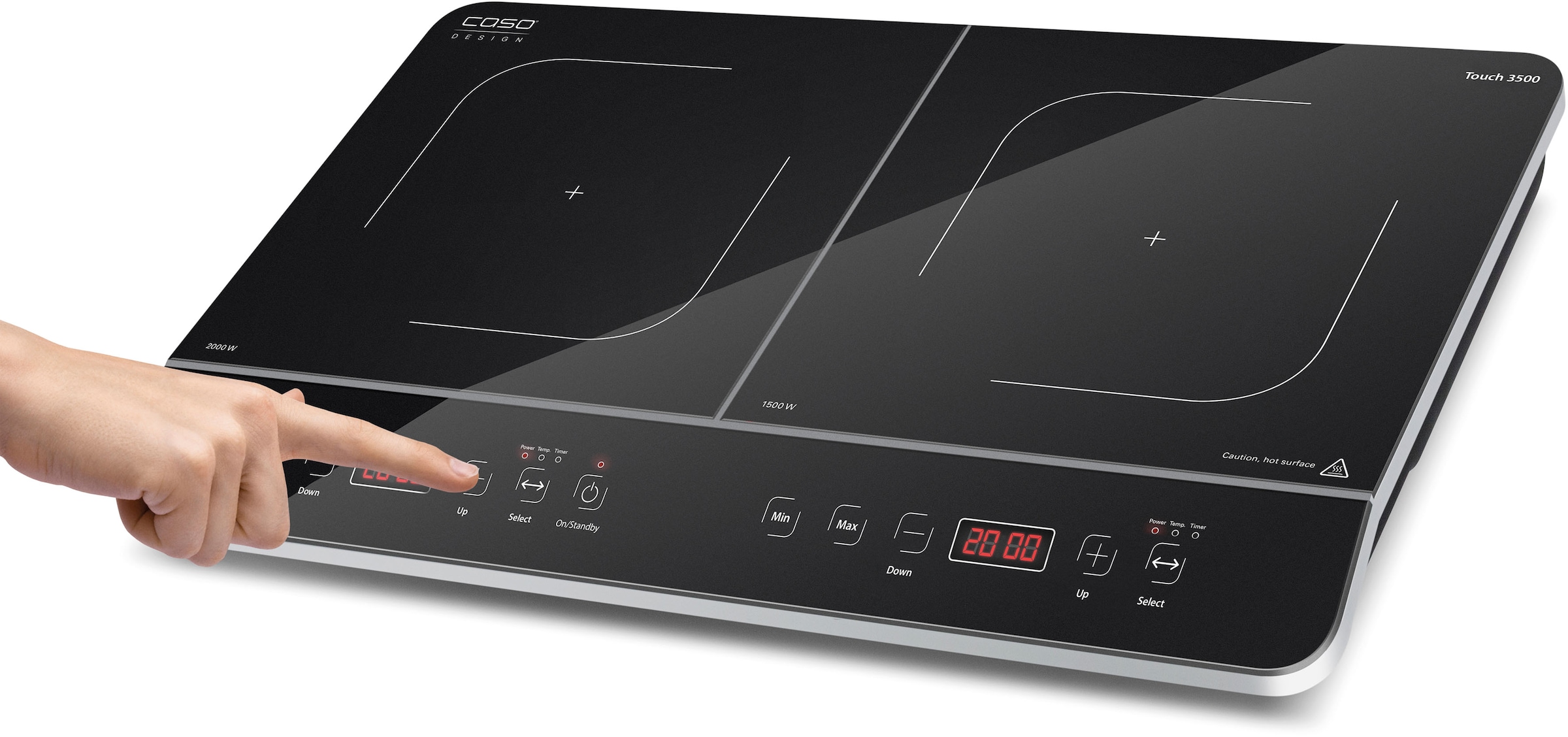 Caso Doppel-Induktionskochplatte »2018  Touch 3500«