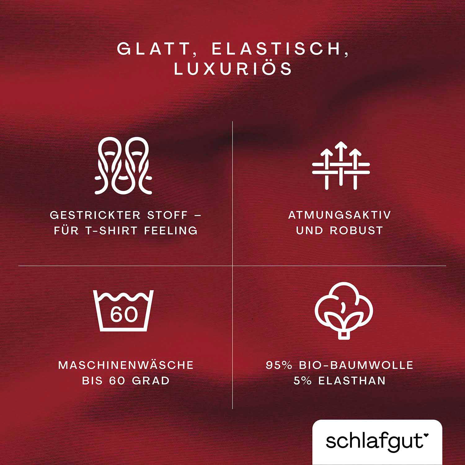 Schlafgut Spannbettlaken »Premium«, Zero Waste Verpackung, PREMIUM Qualität