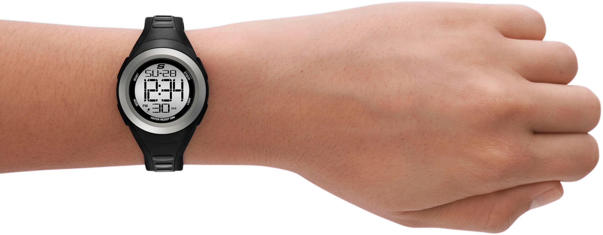 Skechers Chronograph »TENNYSON«, Quarzuhr, Armbanduhr, Damenuhr, digital, Datum, Stoppfunktion