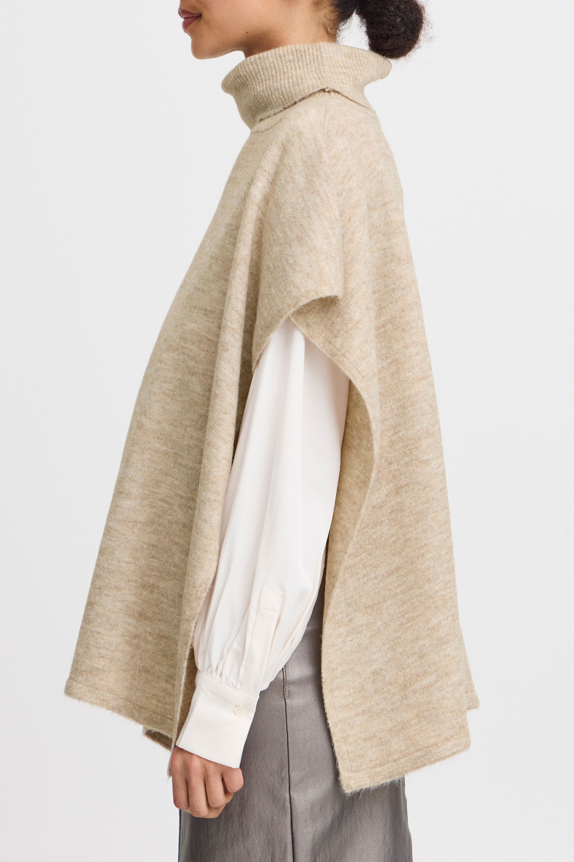 b.young Strickfleece-Pullover »Strickpullover BYVIKSI PONCHO 1 -«