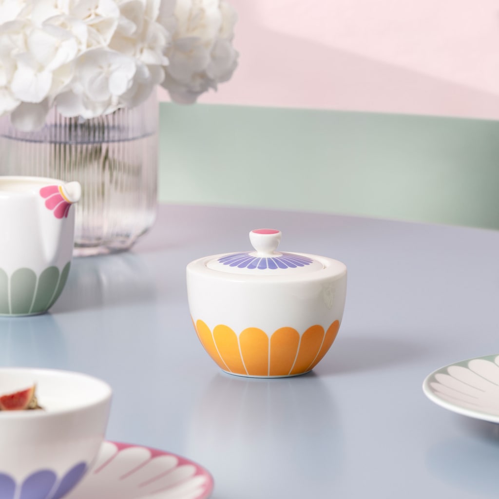 Villeroy & Boch Zuckerstreuer »Zuckerdose Fleur Couleur 270 ml bunt« Spülmaschinenfest, Mikrowellensicher