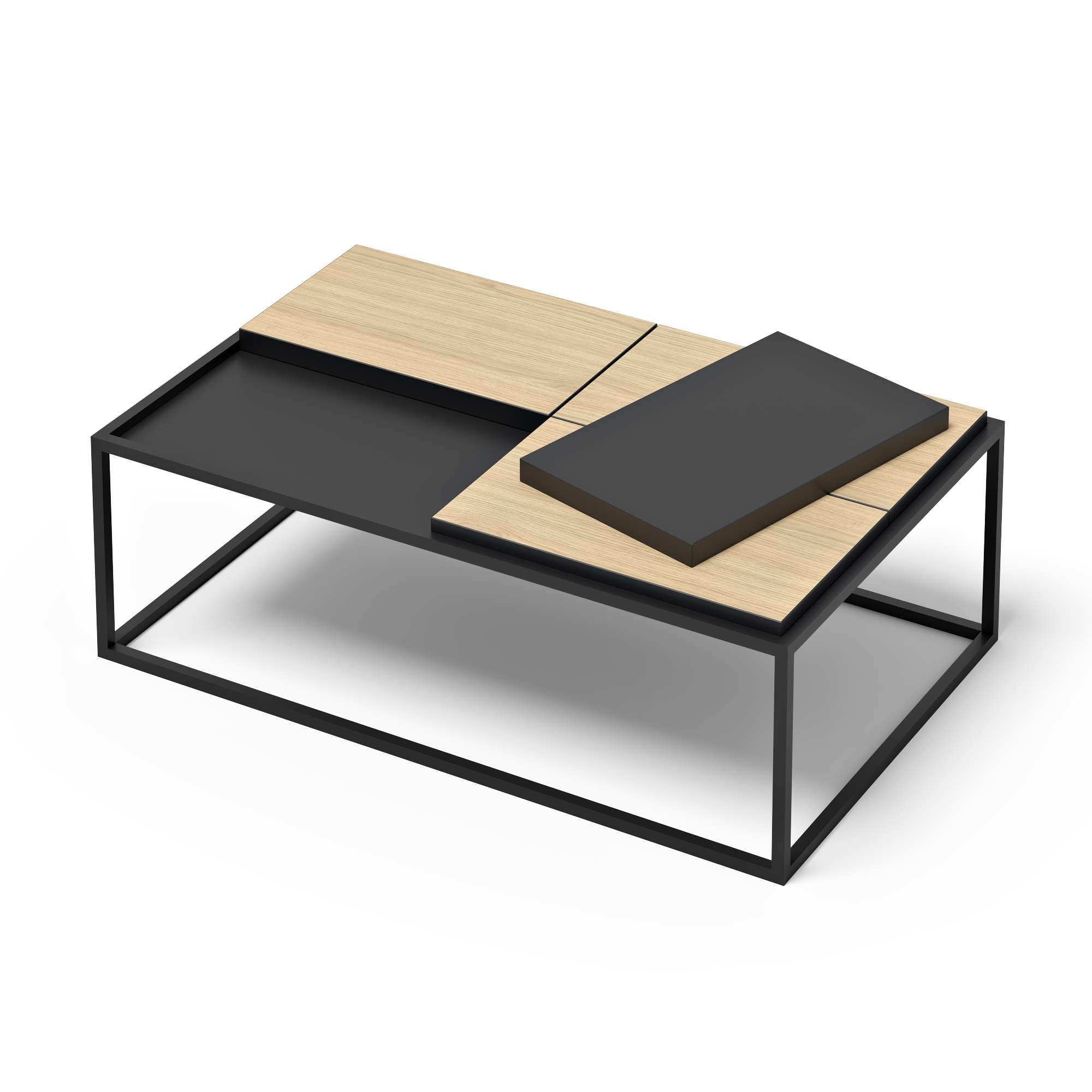 TemaHome Couchtisch »Douro Sofatisch, Wohnzimmertisch, Kaffeetisch,«, mit Metallgestell, Breite 120 cm, mit 3 oder 4 kleine tischplatten