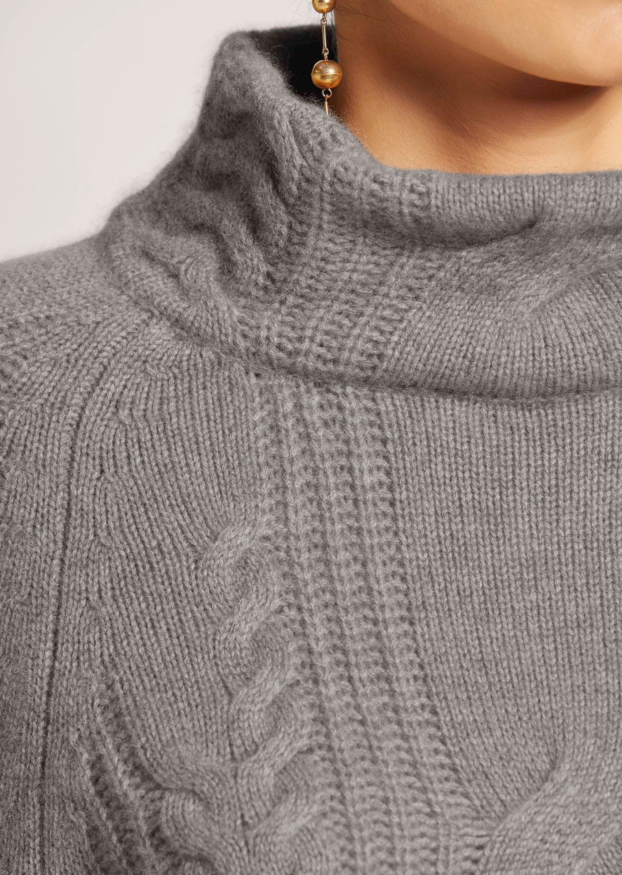 MADELEINE Longpullover »Pullover Stehkragen-Pullover mit Kaschmir«