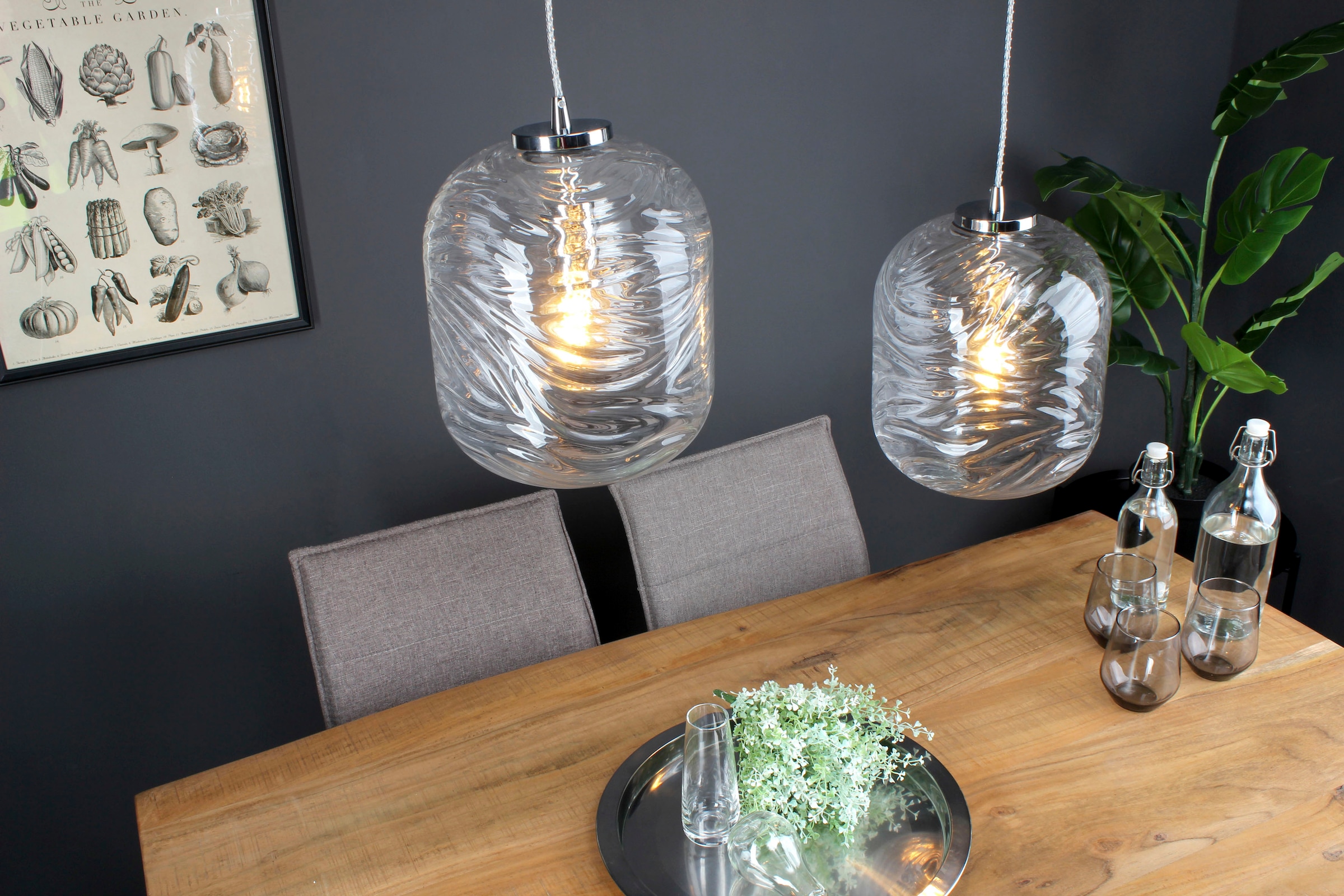 ECO-LIGHT Pendelleuchte »Nereide«, Leuchtmittel E27 | ohne Leuchtmittel