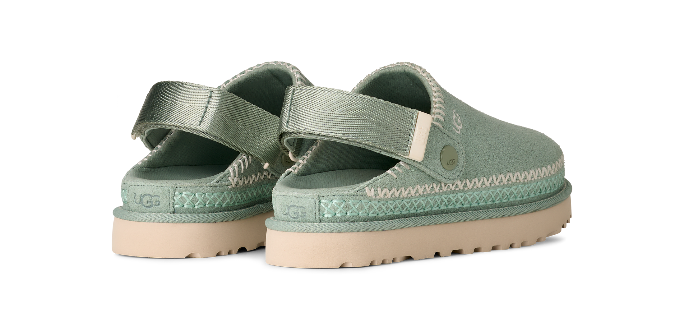 UGG Clog »GOLDENSTAR MEADOW«  Flats, Sabot, Schlupfschuh mit praktischem Klettverschluss