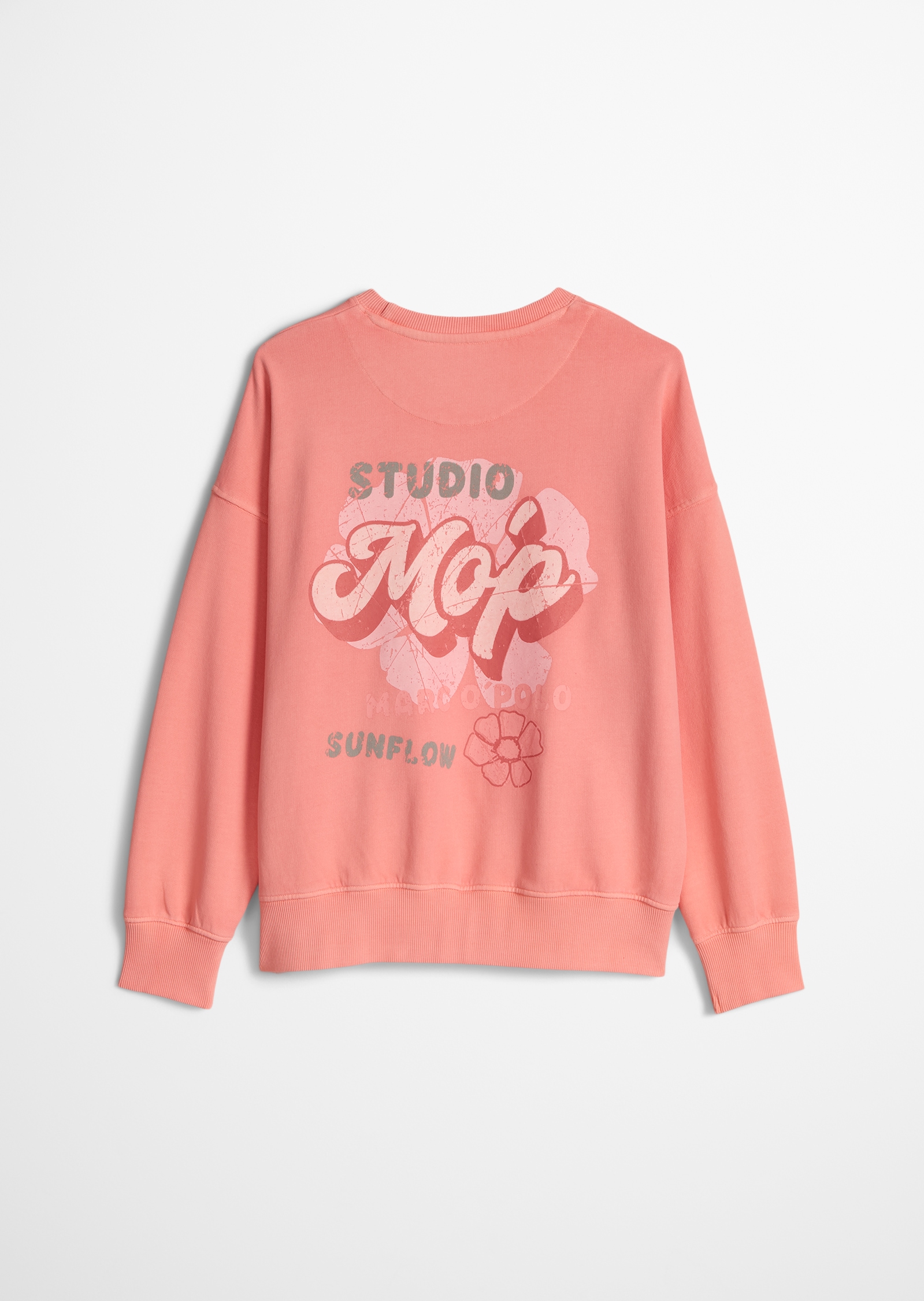 Marc O'Polo Junior Sweatshirt , angeraute Innenseite, modischer Rückenprint, normale Passform
