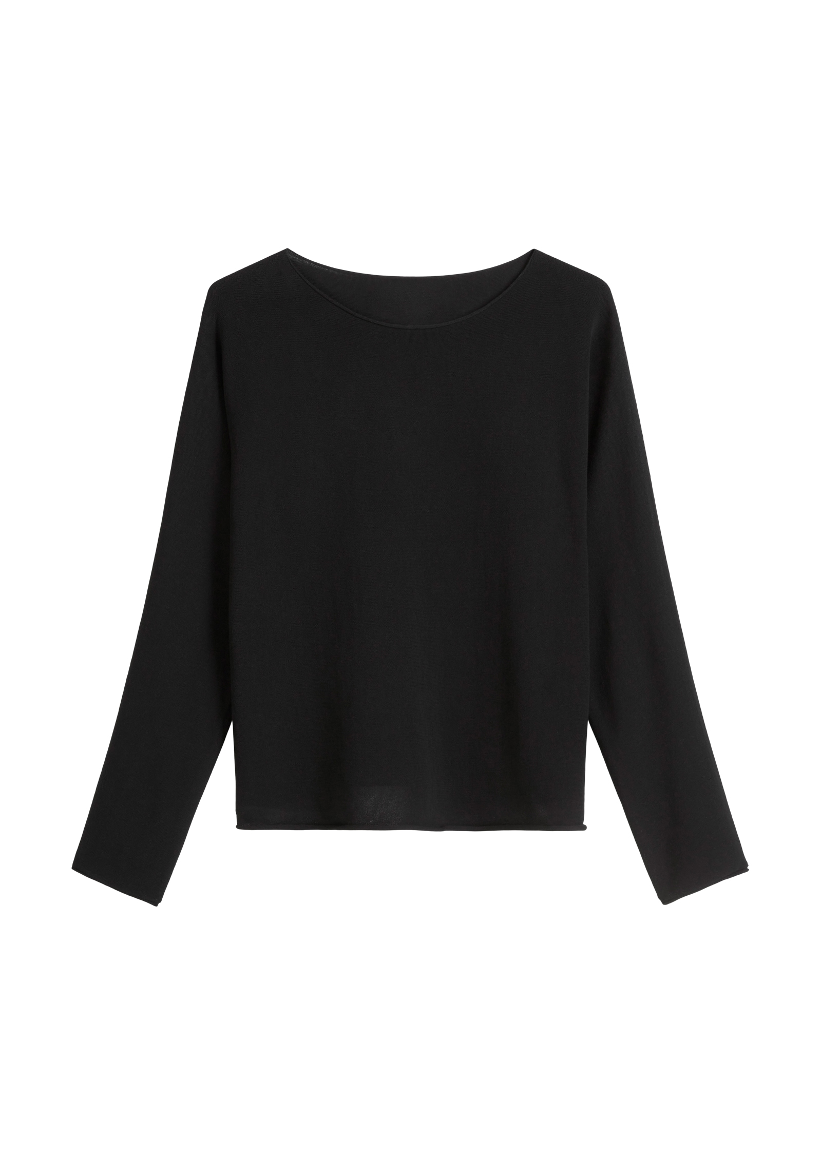 Marc O'Polo Strickpullover, oversized, gerollte Kanten, leicht