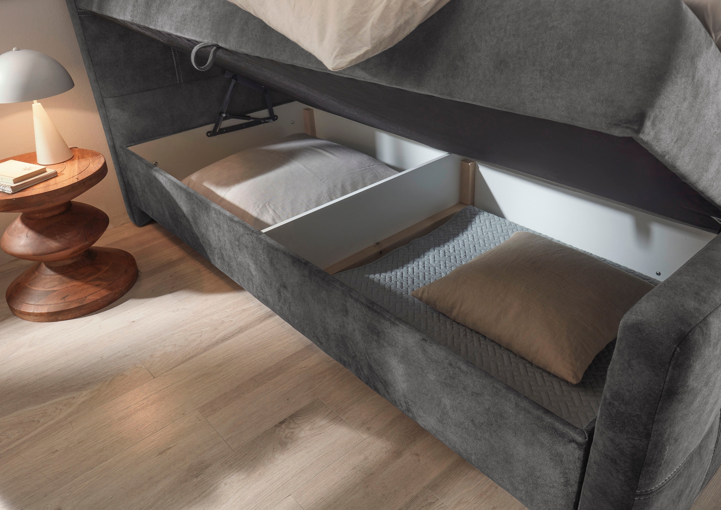 ED EXCITING DESIGN Boxbett »Valetta« mit Bettkasten, inkl. Topper