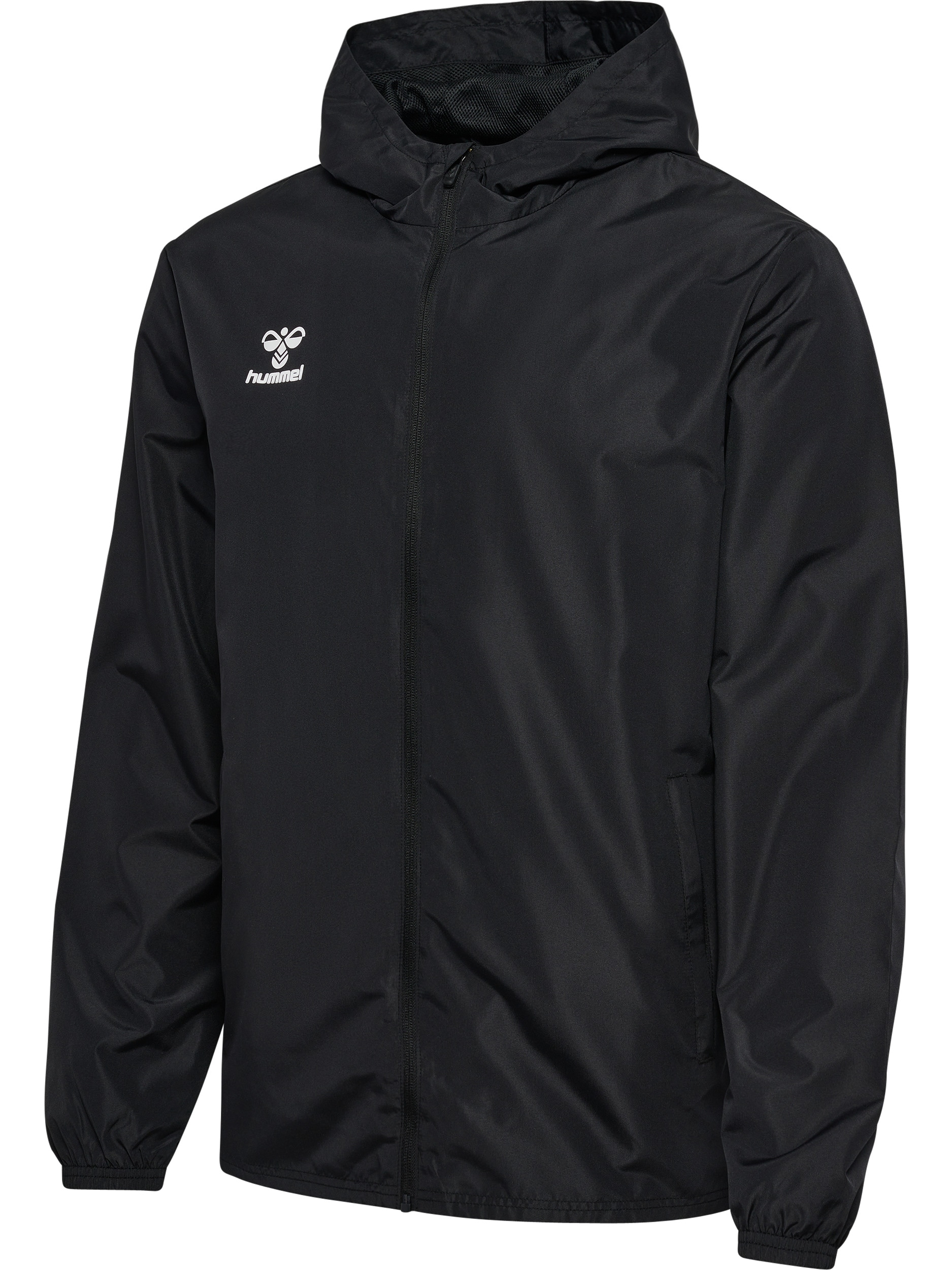hummel Allwetterjacke »hmlESSENTIAL AW JACKET« mit Kapuze mit Reißverschlusstaschen, atmungsaktiv, wasser- und windabweisend