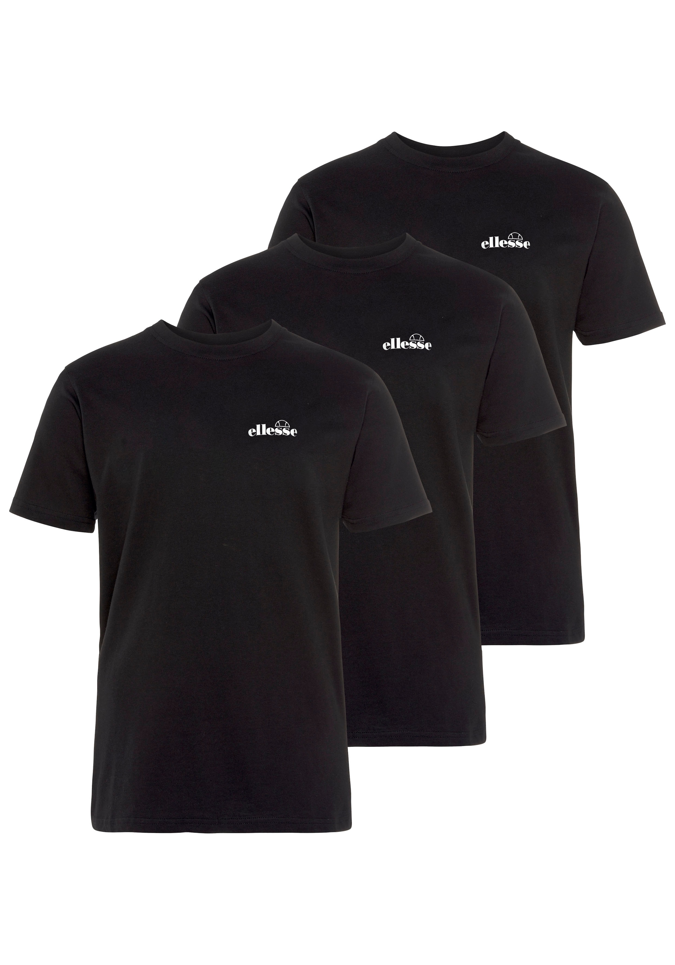 Ellesse T-Shirt »AZZINI TEE (3 PACK)«, (Packung, 3 tlg.)