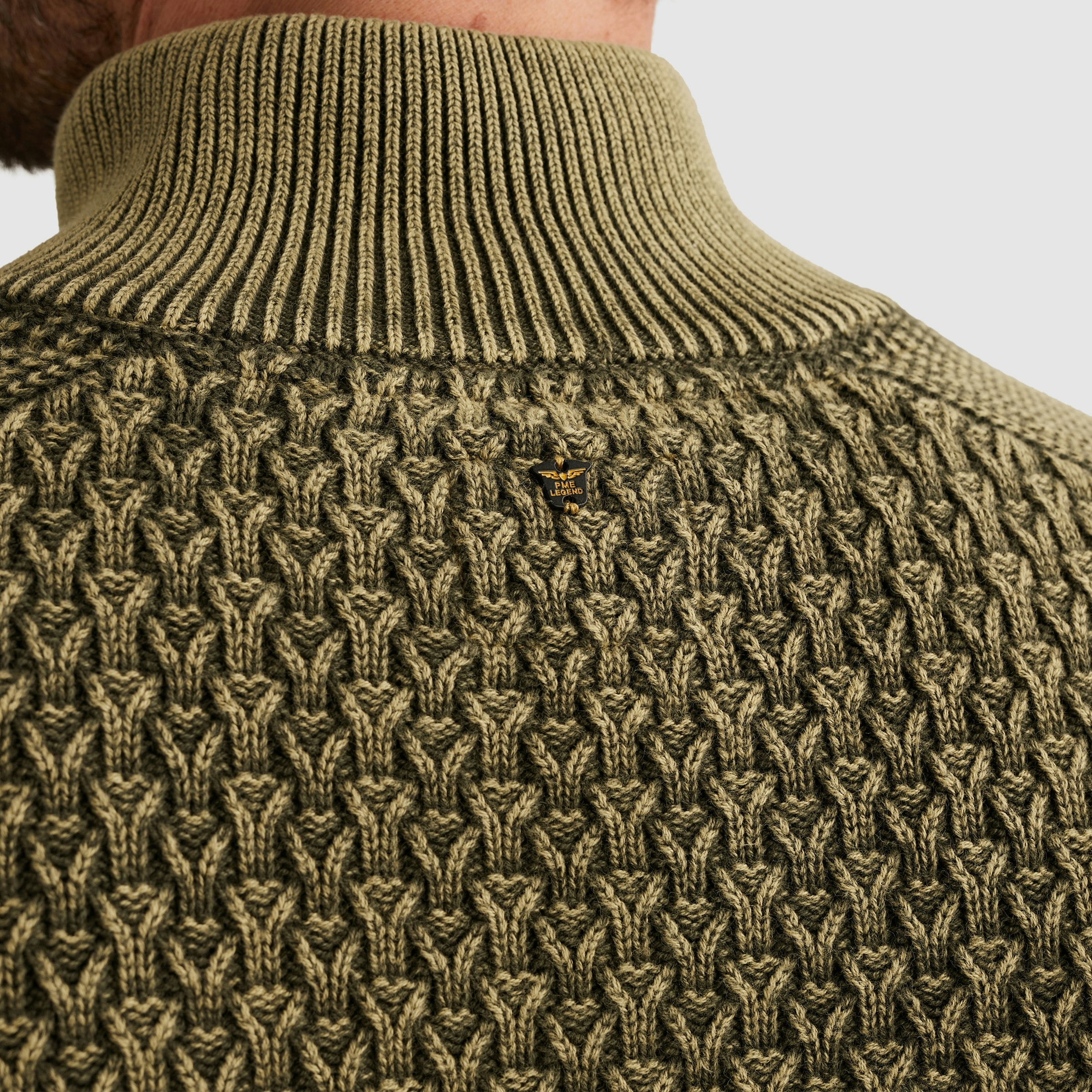 PME LEGEND Strickpullover , mit kurzer Knopfleiste
