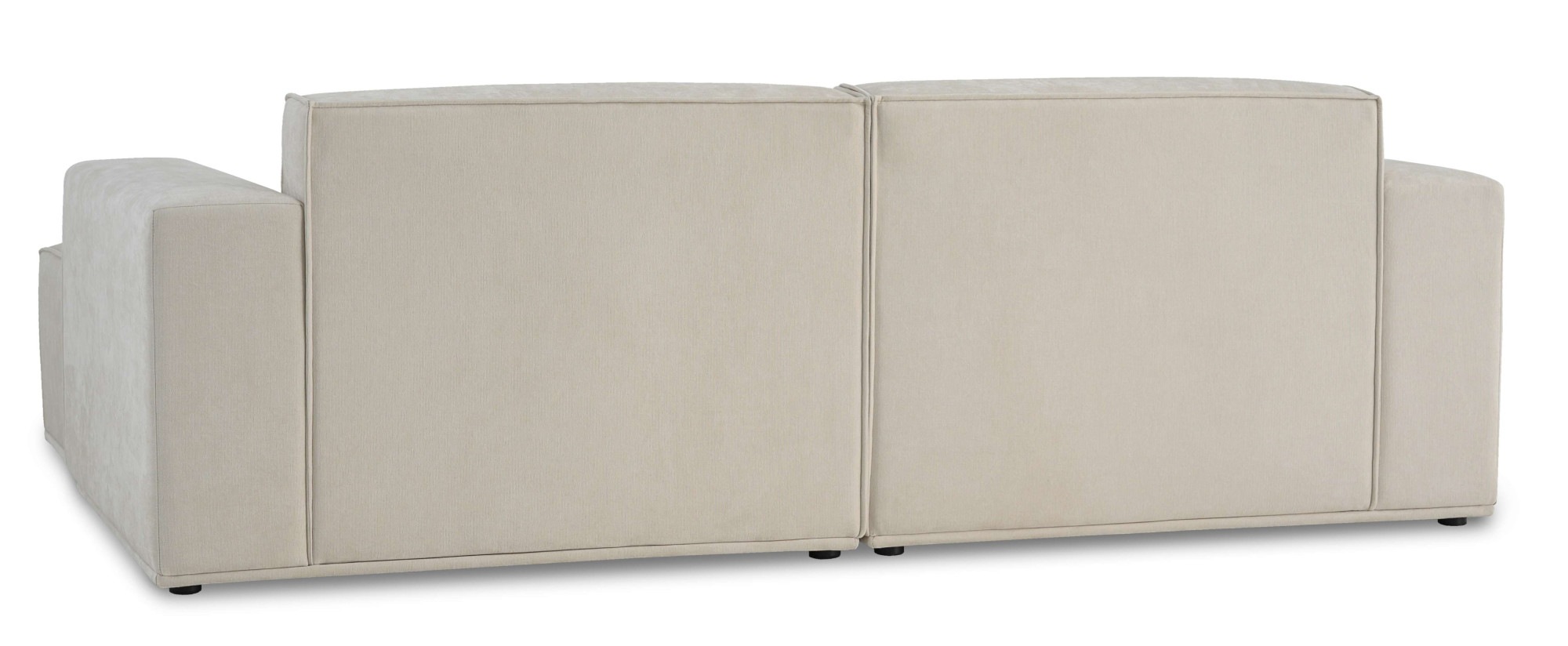 Home affaire Ecksofa »Avelin, 228 cm, L-Form, Chenille, Struktur-Boucle« mit Wellenunterfederung, Kedernaht, bodentief, Skandi-Design