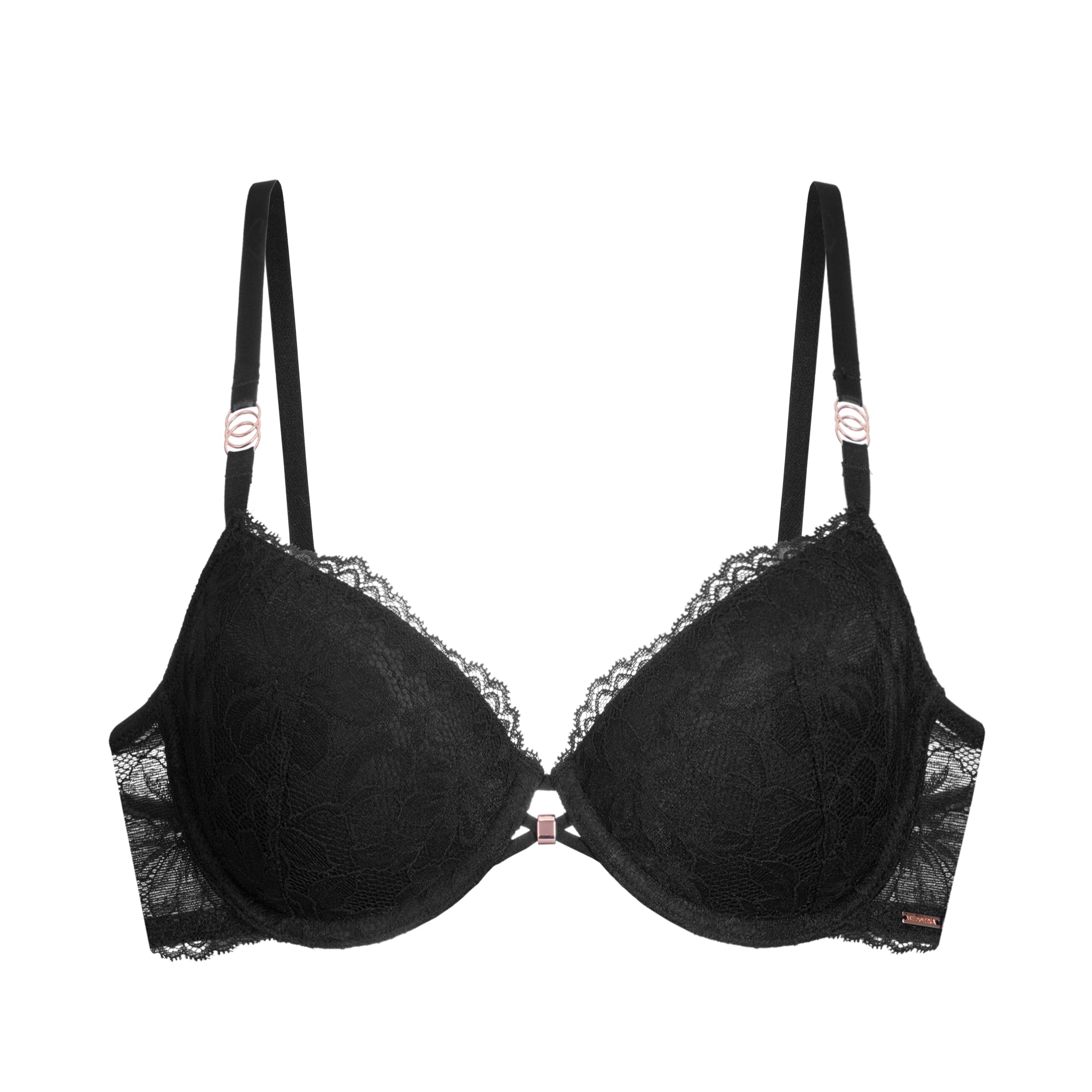 Dorina Bügel-BH »Jemma« Spitze, feminin, schmale Träger, leicht gepolstert, vorgeformte Cups