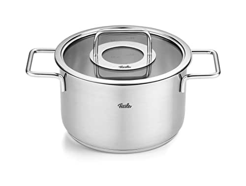 Fissler Topf-Set »Fissler Pure Collection« Set, Kochtopf 16/20/24 + Bratentopf 20cm + Stielkasserolle 16cm oD, 5 Stk. tlg. Edelstahl 18/10