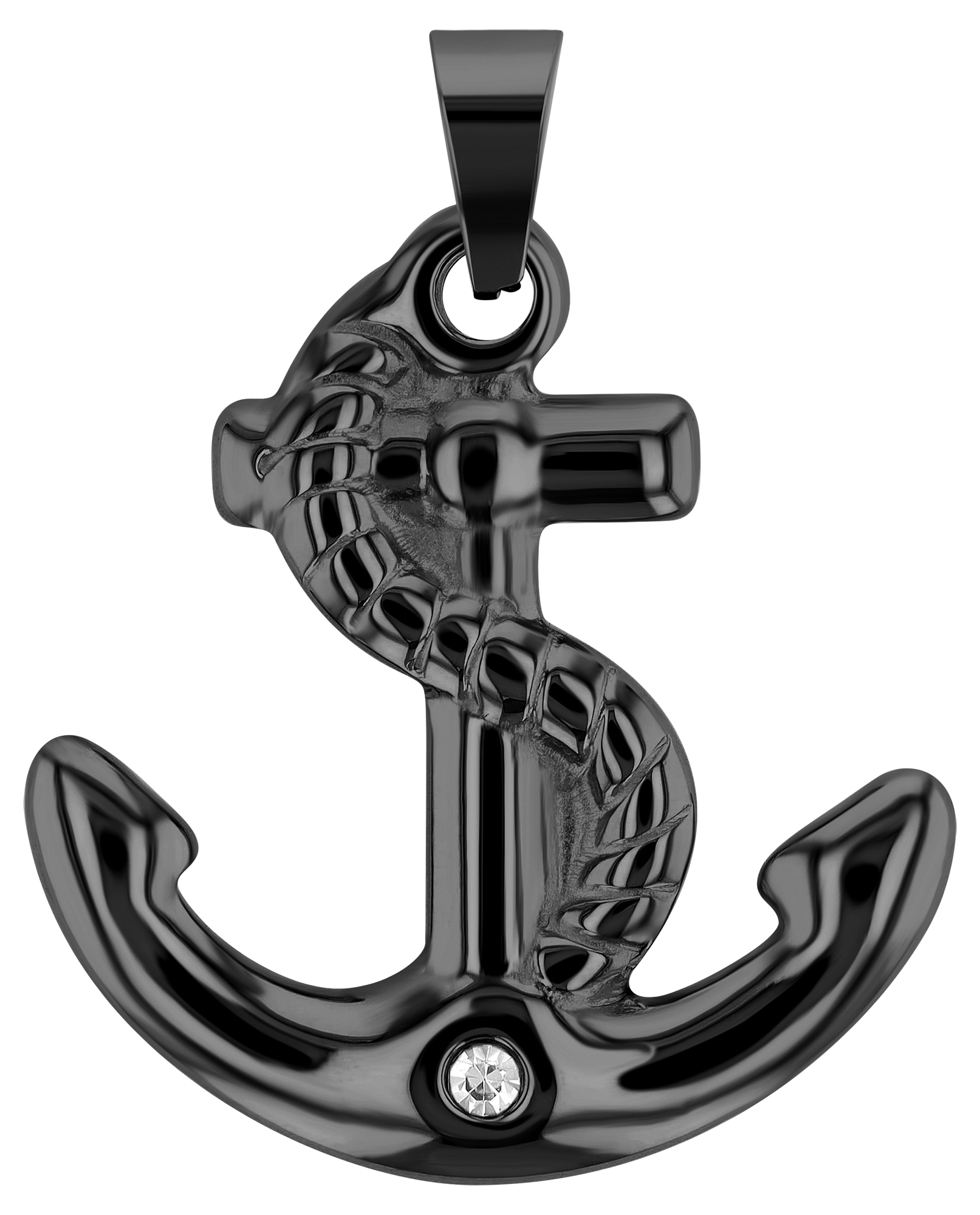 Adelia´s Kettenanhänger »Damen Anhänger aus Edelstahl mit Strass Steinchen«