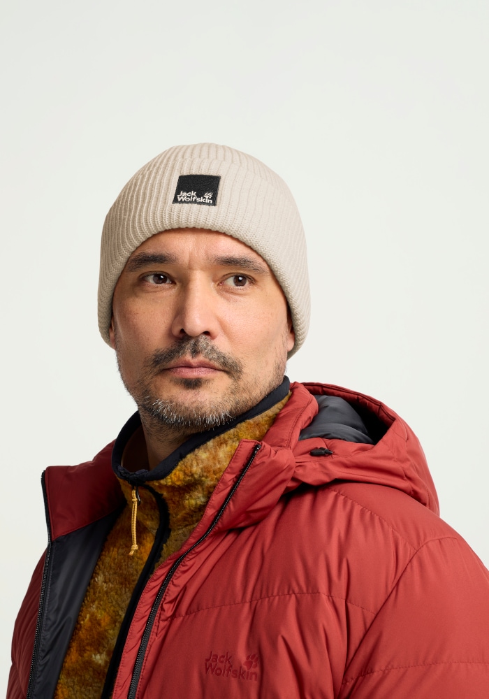 Jack Wolfskin Beanie »PERGAMON BEANIE« Strickmütze, winddicht, warm