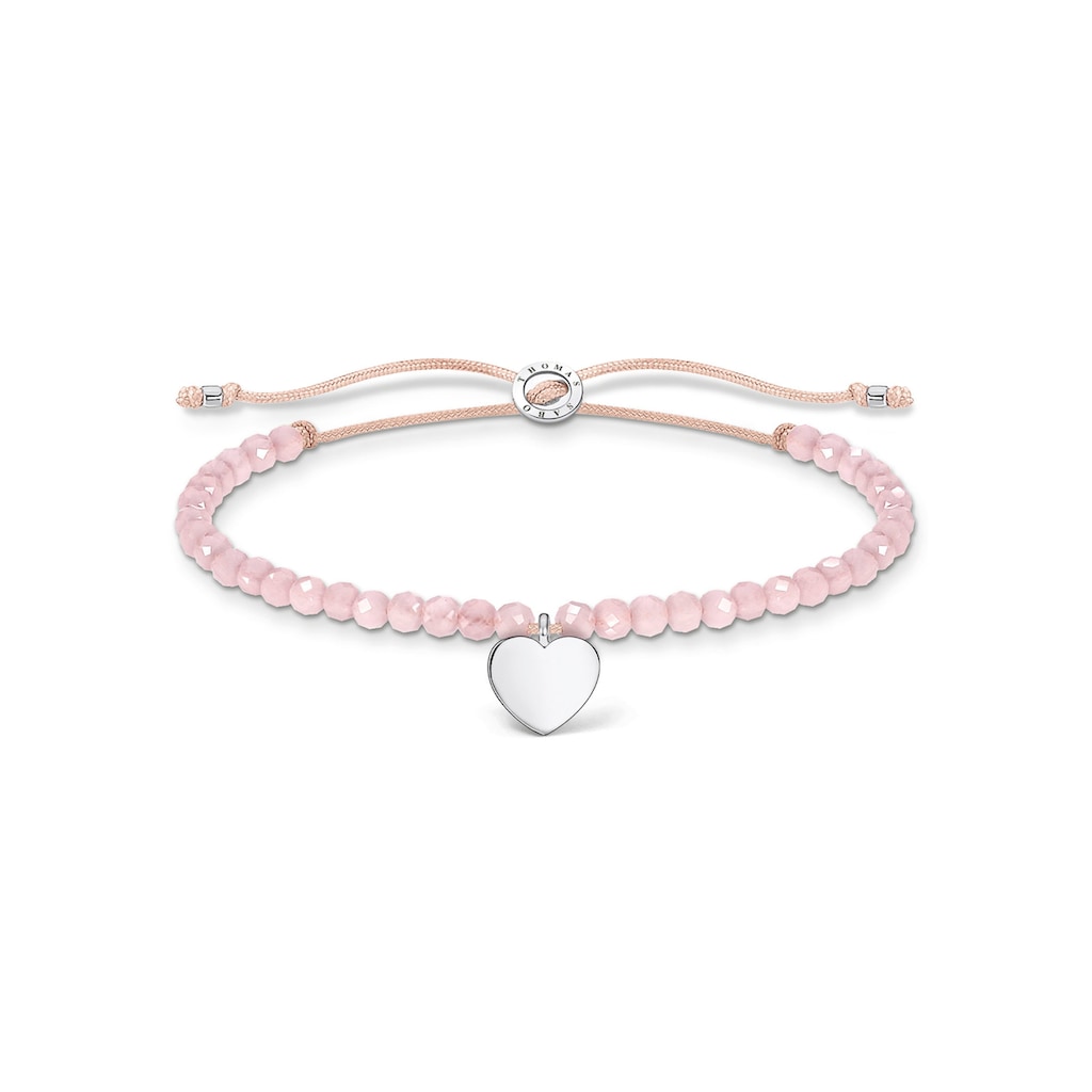 THOMAS SABO Armband »rosa Perlen mit Herz, roségold, A1985-813-9-L20V, A1985-893-9-L20V«