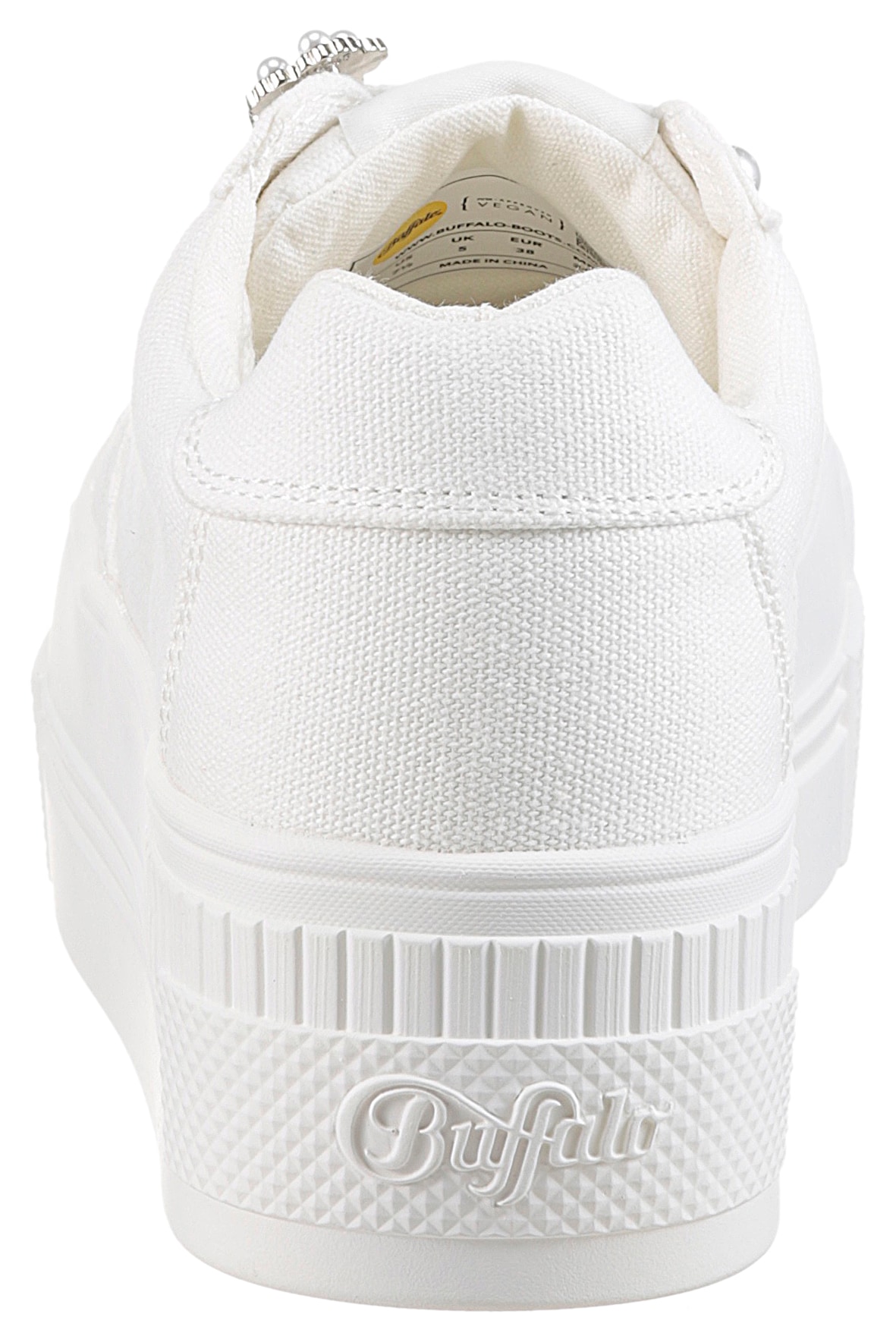 Buffalo Plateausneaker »PAIRED ICE«, Schnürschuh, Freizeitsneaker, Halbschuh mit Schmuckelementen