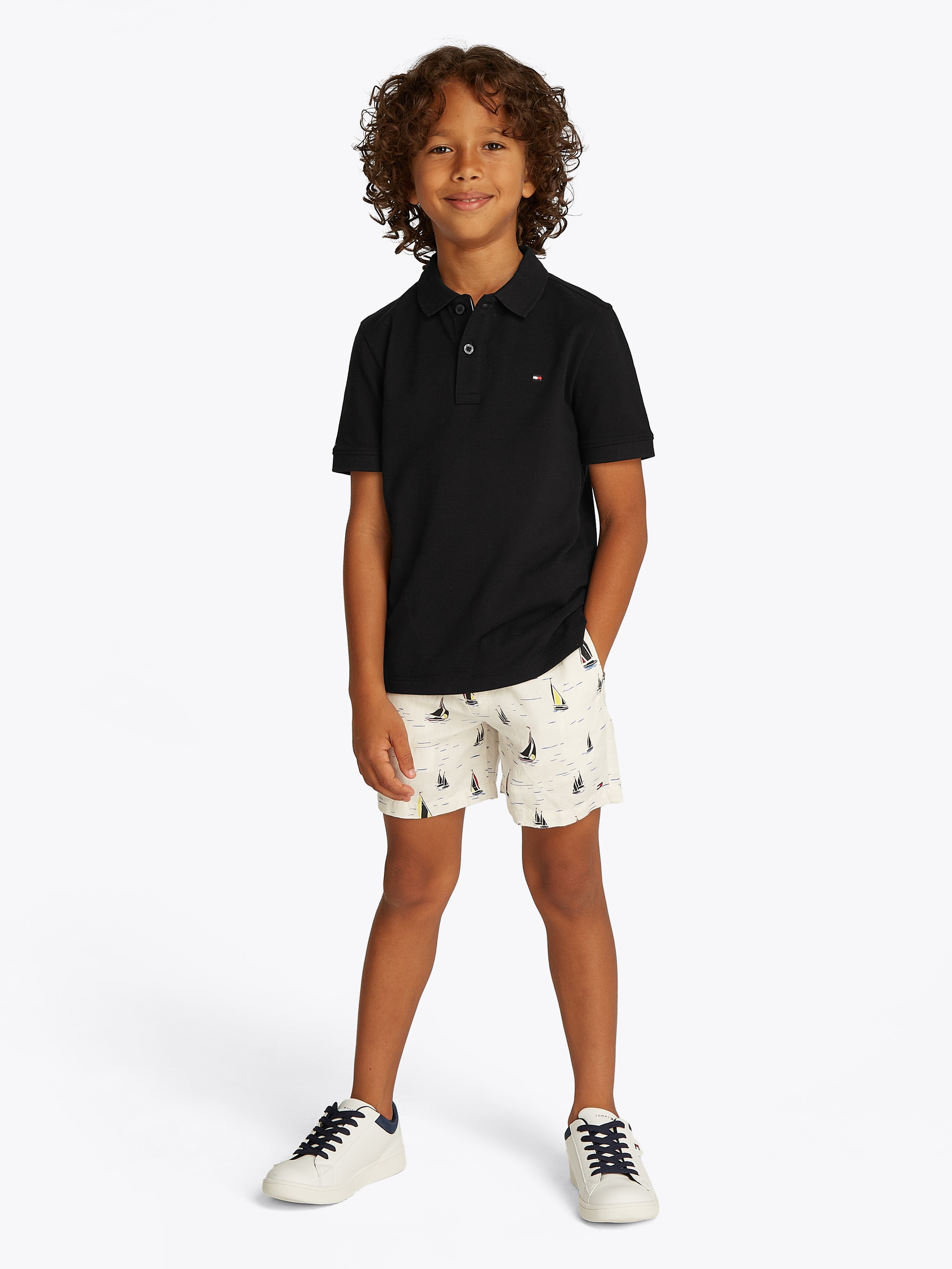 Tommy Hilfiger Poloshirt »FLAG POLO SS«, mit Logostickerei
