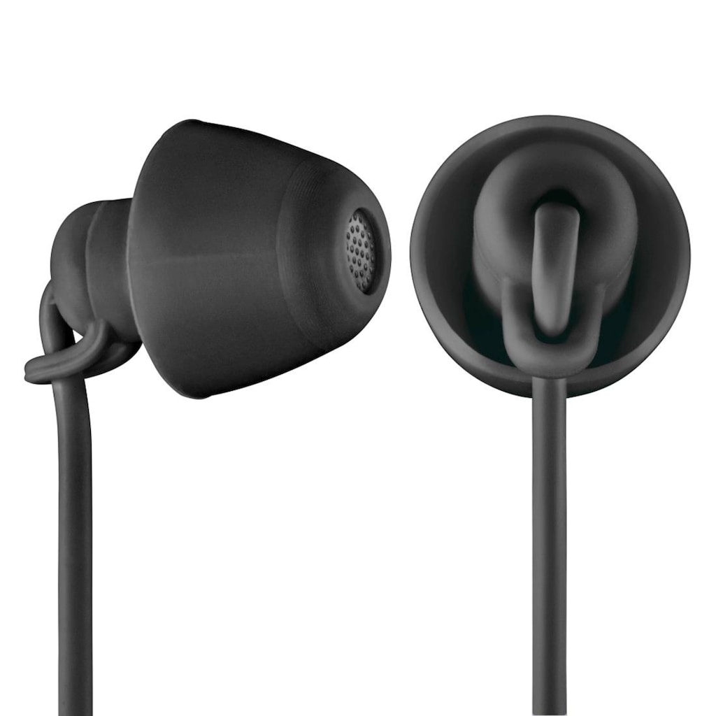 Thomson In-Ear-Kopfhörer »In Ear Kopfhörer mit Kabel und Geräuschunterdrückung, Mikrofon Schwarz«, Geräuschisolierung