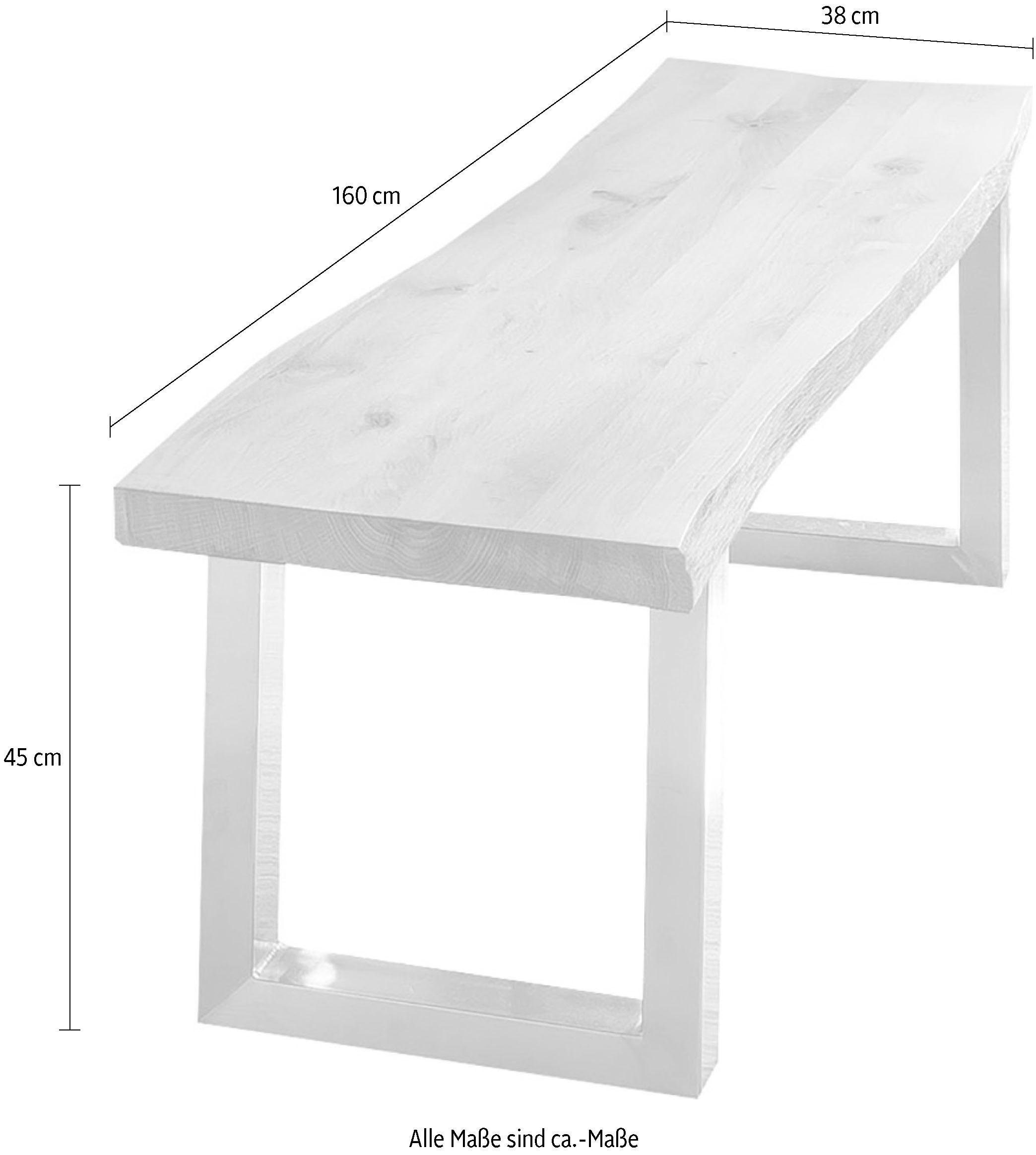 Home affaire Bank »Tristan« aus Massivholz Eiche