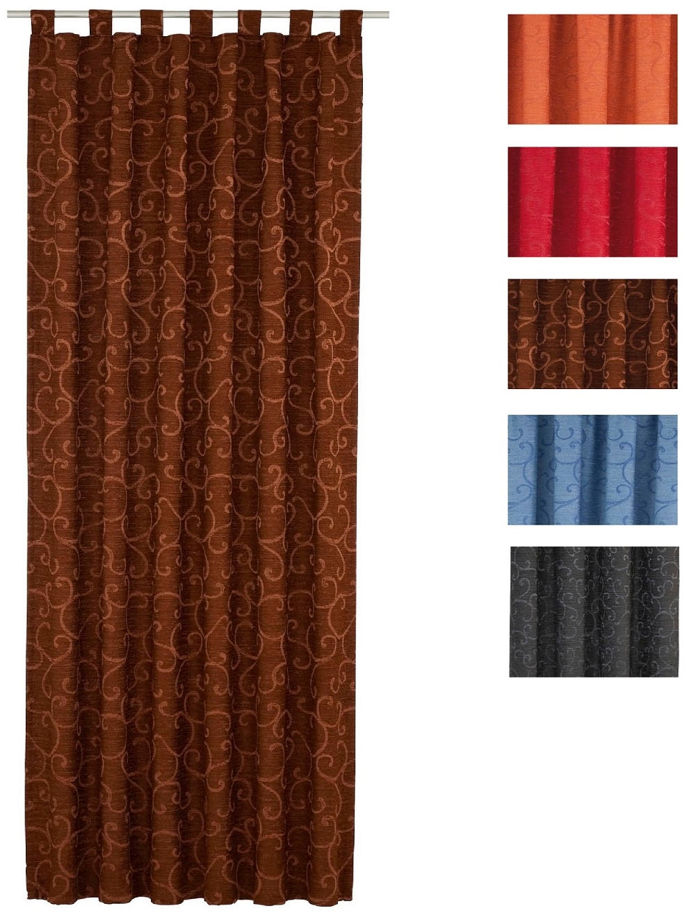 Wirth Vorhang »Toco-Ranke« Schlaufen 1 Stk. tlg.