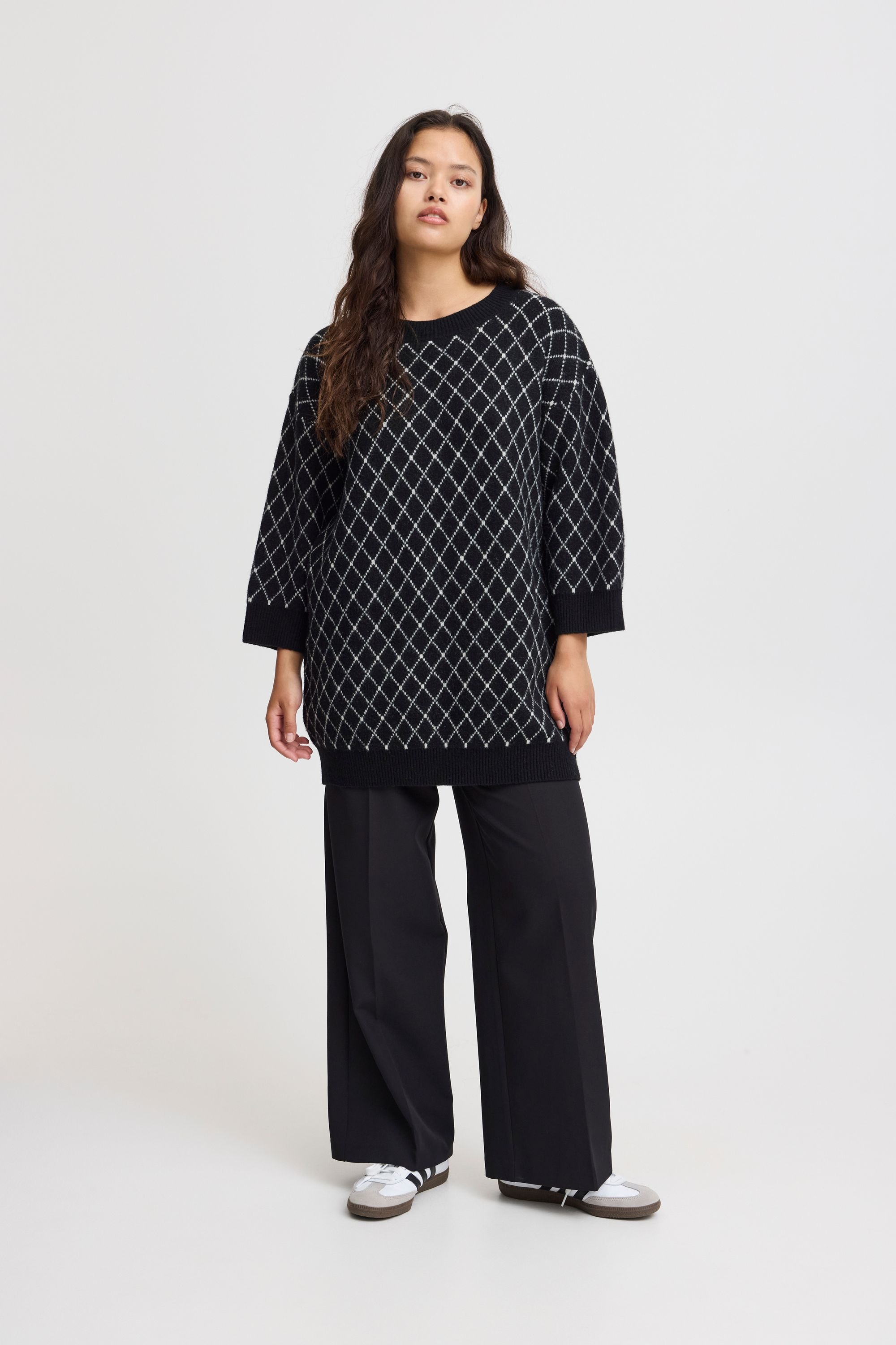 Ichi Strickfleece-Pullover »Strickpullover IHALVINO MS«