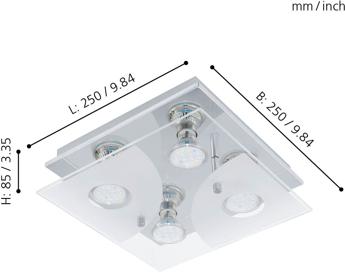 Shop Online LED Deckenleuchte Deckenlampe »CABI«, flammig-flammig, 4 OTTO LED EGLO im