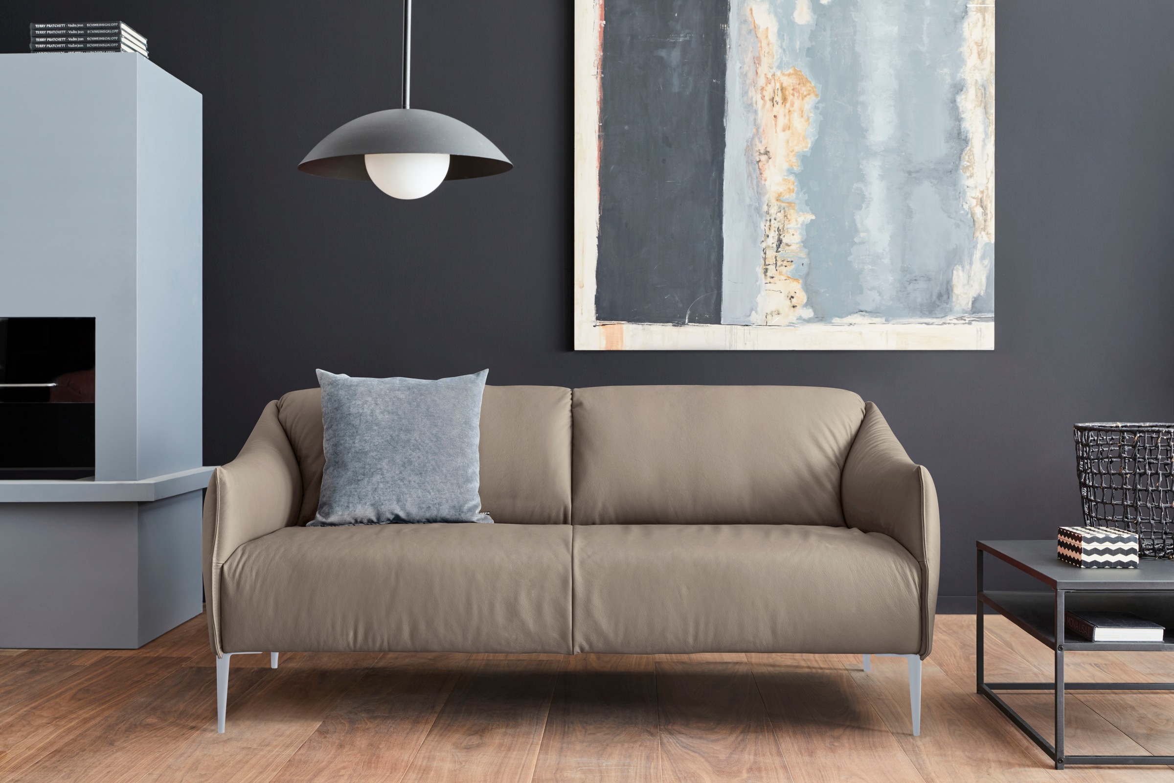 W.SCHILLIG 2,5-Sitzer »sally«, mit Metallfüßen in Silber matt, Breite 194 cm