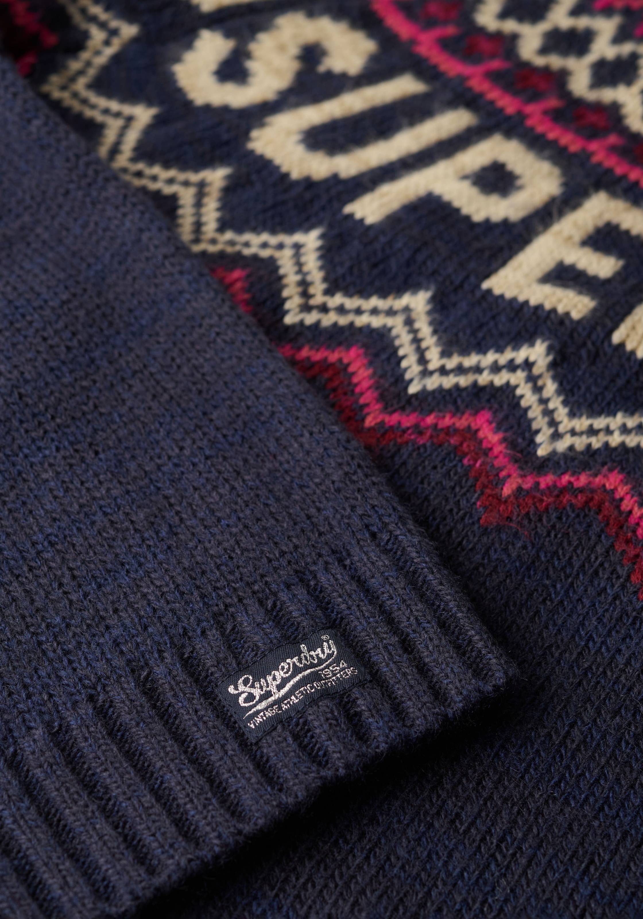 Superdry Strickpullover »FAIRISLE BRANDED JUMPER«