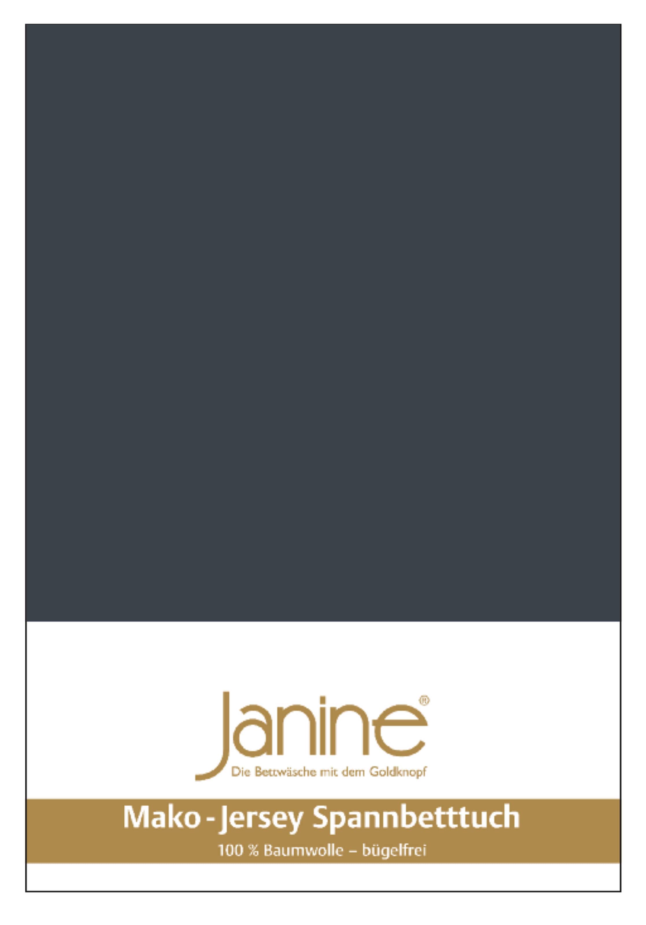 Janine Spannbettlaken »MAKO-FEINJERSEY 5007« aus 100% Baumwolle, für Matratzen bis 26 cm Höhe
