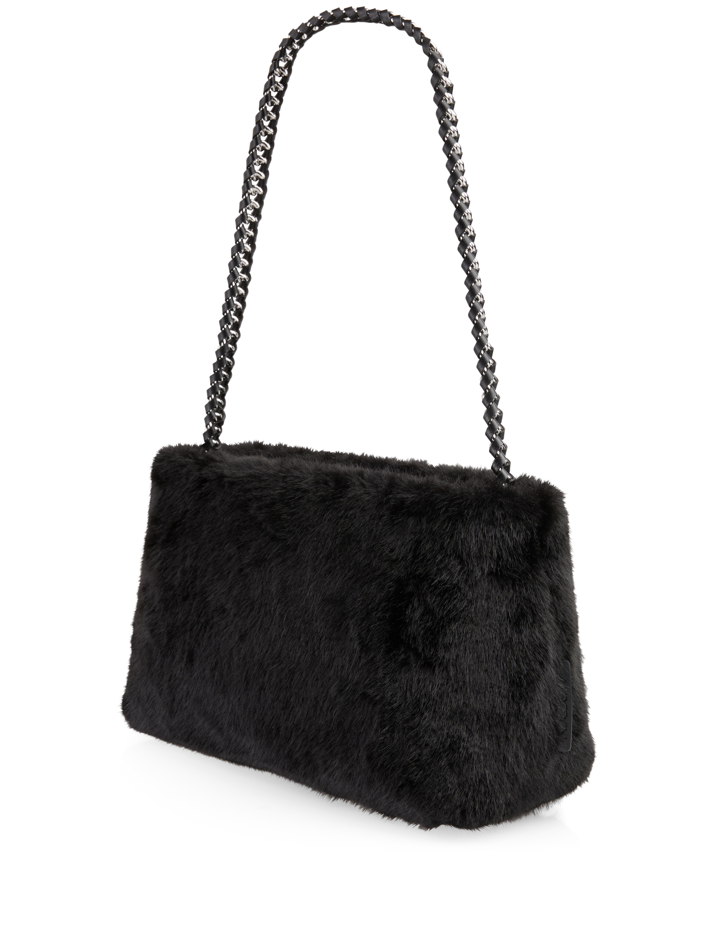 Marc Cain Schultertasche »Collections City Tour«, Damen Abendtasche, Clutch, Handtasche mit Ketten Riemchen