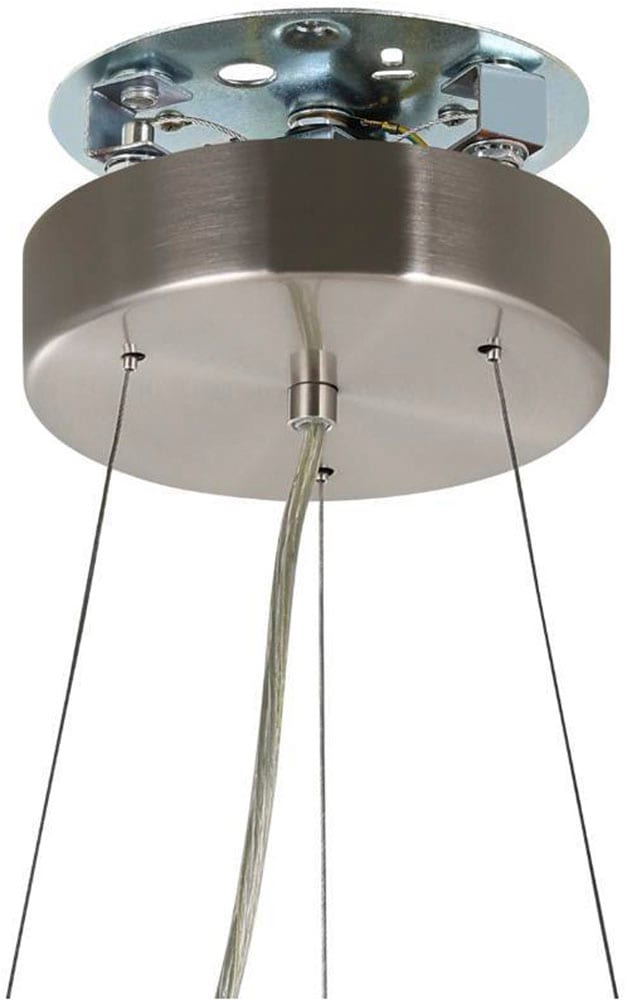 EGLO Hängeleuchte »MASERLO Hängelampe, schwarz, gold, silber, Stoff, elegant, modern«, 3 flammig, Leuchtmittel E27 | Leuchtmittel wechselbar-ohne Leuchtmittel, Pendelleuchte, Pendellampe, Wohnzimmer, Esszimmer, gemütlich, 110x53cm