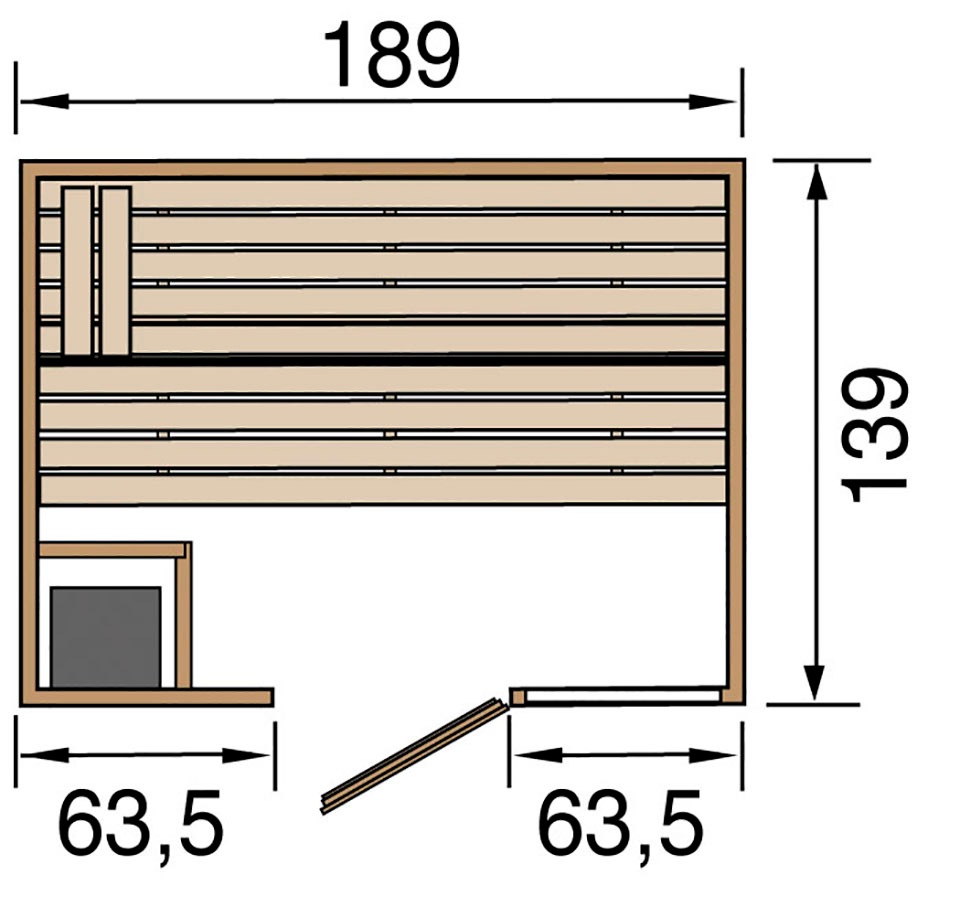weka Sauna »Valida«, 7,5 kW Bio-Ofen mit digitaler Steuerung