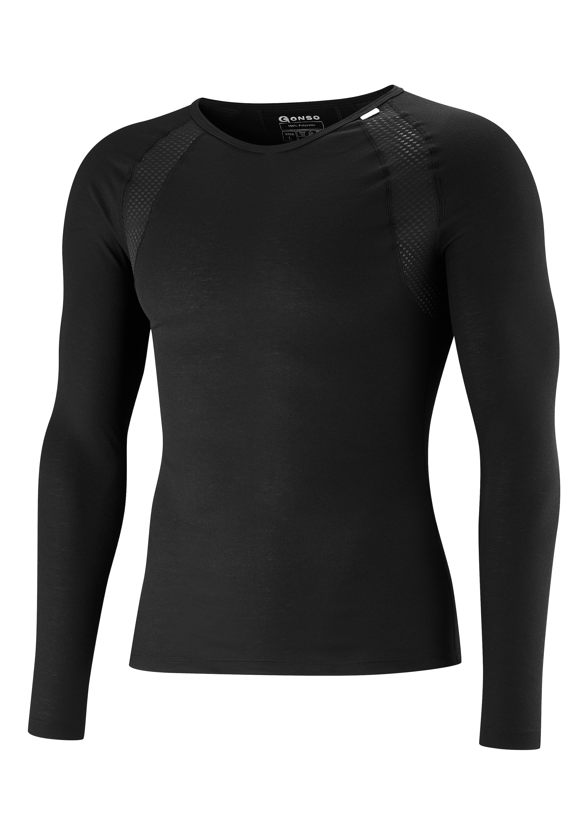 Gonso Funktionsshirt »Base Shirt Longsleeve Therm M«, Herren Unterhemd langarm, Radunterhemd