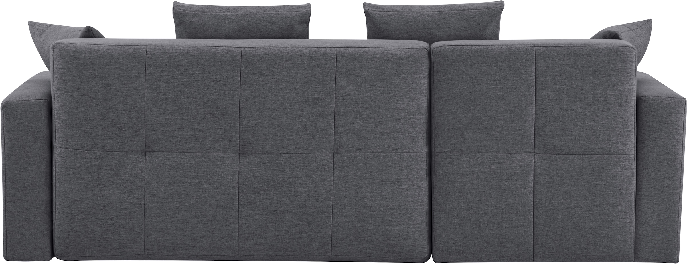 INOSIGN Ecksofa »KILLAM, 217 cm, L-Form, mit Schlaffunktion u. Bettkasten«, Recamiere rechts / links montierbar, in Cord und Webstoff