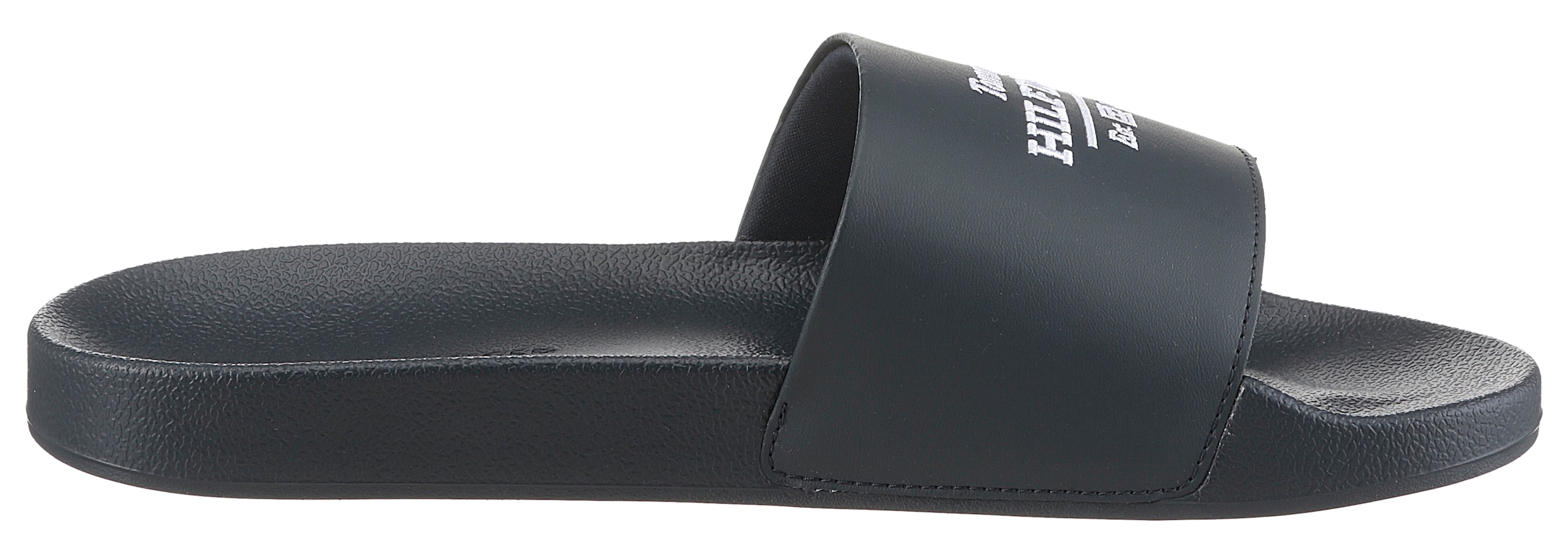 Tommy Hilfiger Pantolette »EMBROID HILFIGER 85 POOL SLIDE«  , Sommerschuh, Schlappen, Badeschuh mit Logostickerei