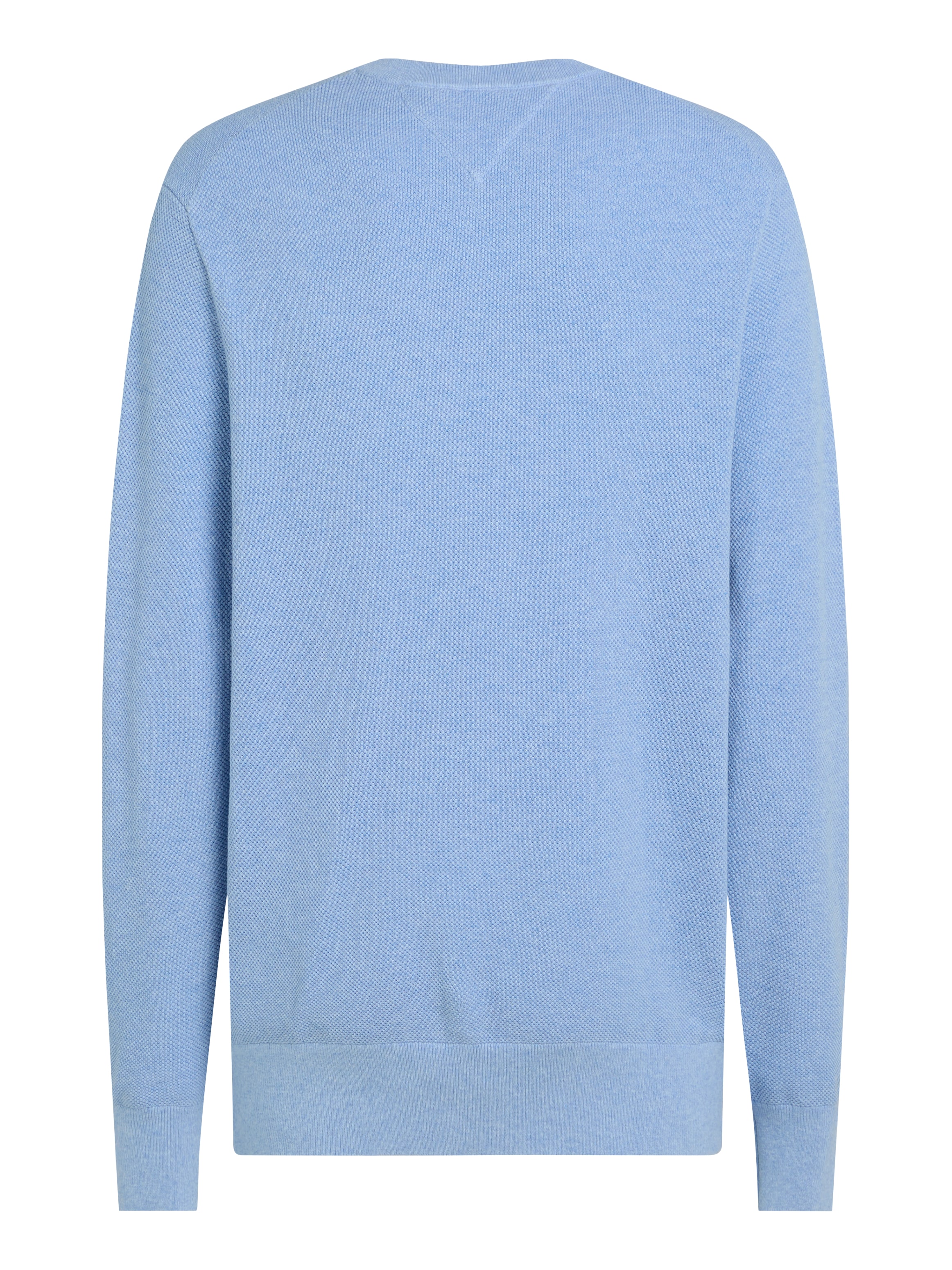 Tommy Hilfiger Rundhalspullover »ESSENTIAL STRUCTURE CREW NECK mit Struktur und Label«, unifarben, casual, regular fit, Baumwolle, Rundhals