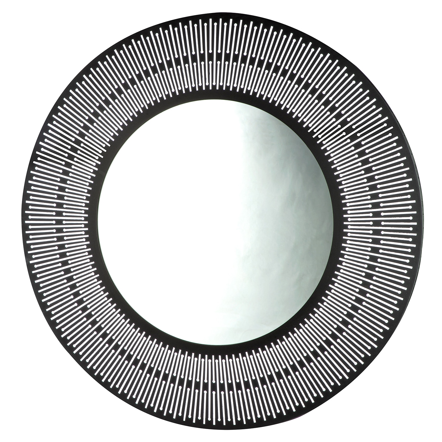 Casablanca by Gilde Wandspiegel »Spiegel rund Como schwarz H. 76 cm«, (1 St.)