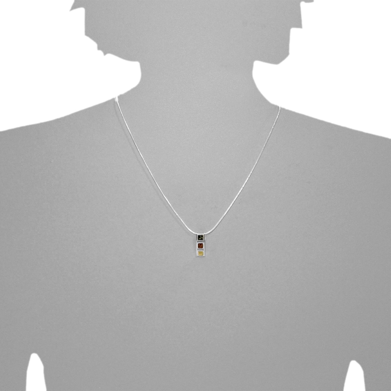 OSTSEE-SCHMUCK Kettenanhänger »- Gleiter-Wieka - Silber 925/000 - Bernstein«
