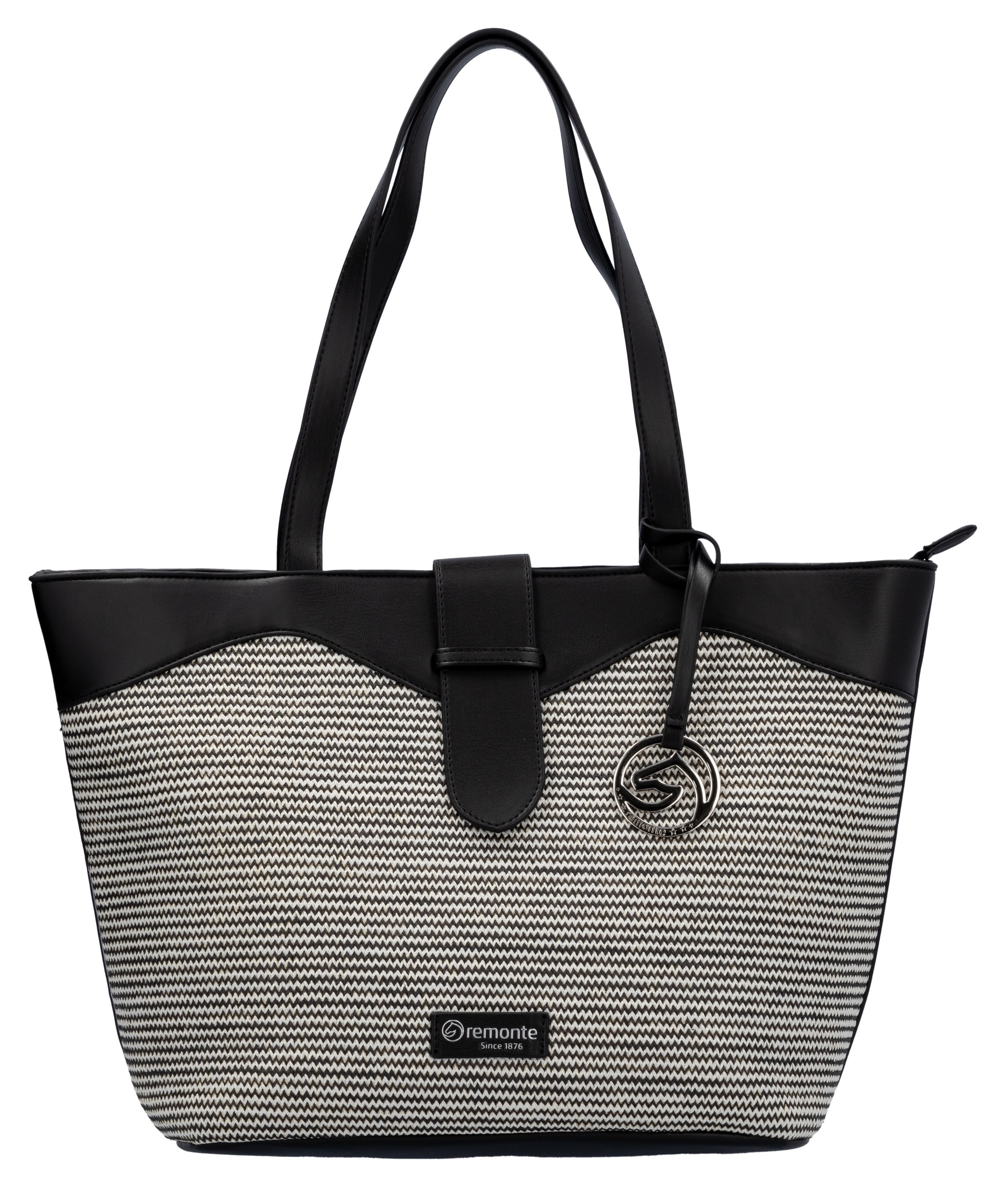 Remonte Shopper, Damen-Henkeltasche, Schultertasche mit Logo-Anhänger