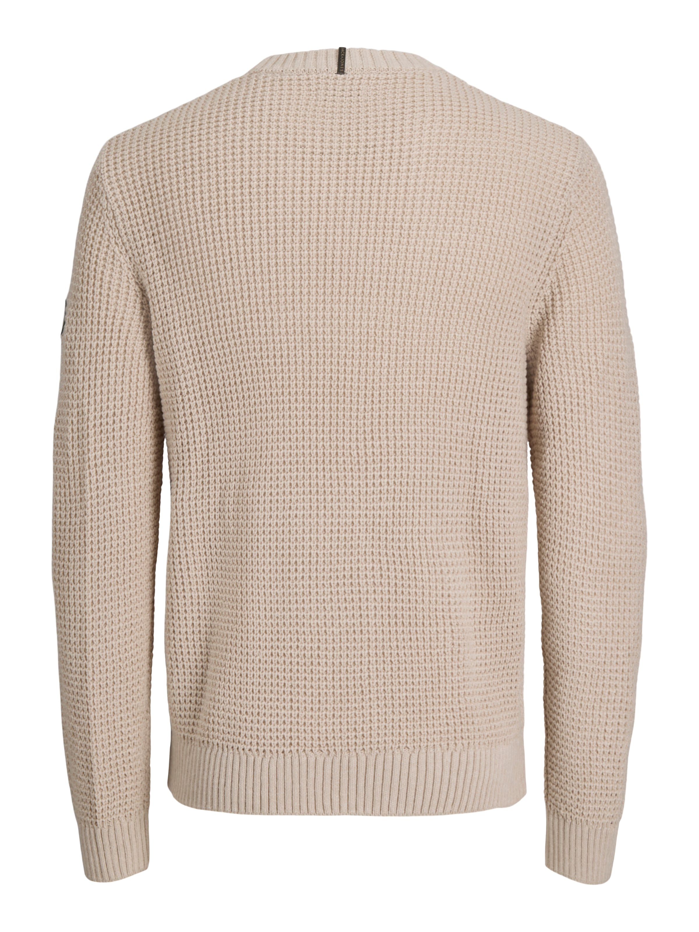 Jack & Jones Rundhalspullover »JJLUKE KNIT CREW NECK AW26« Materialmix, regular fit