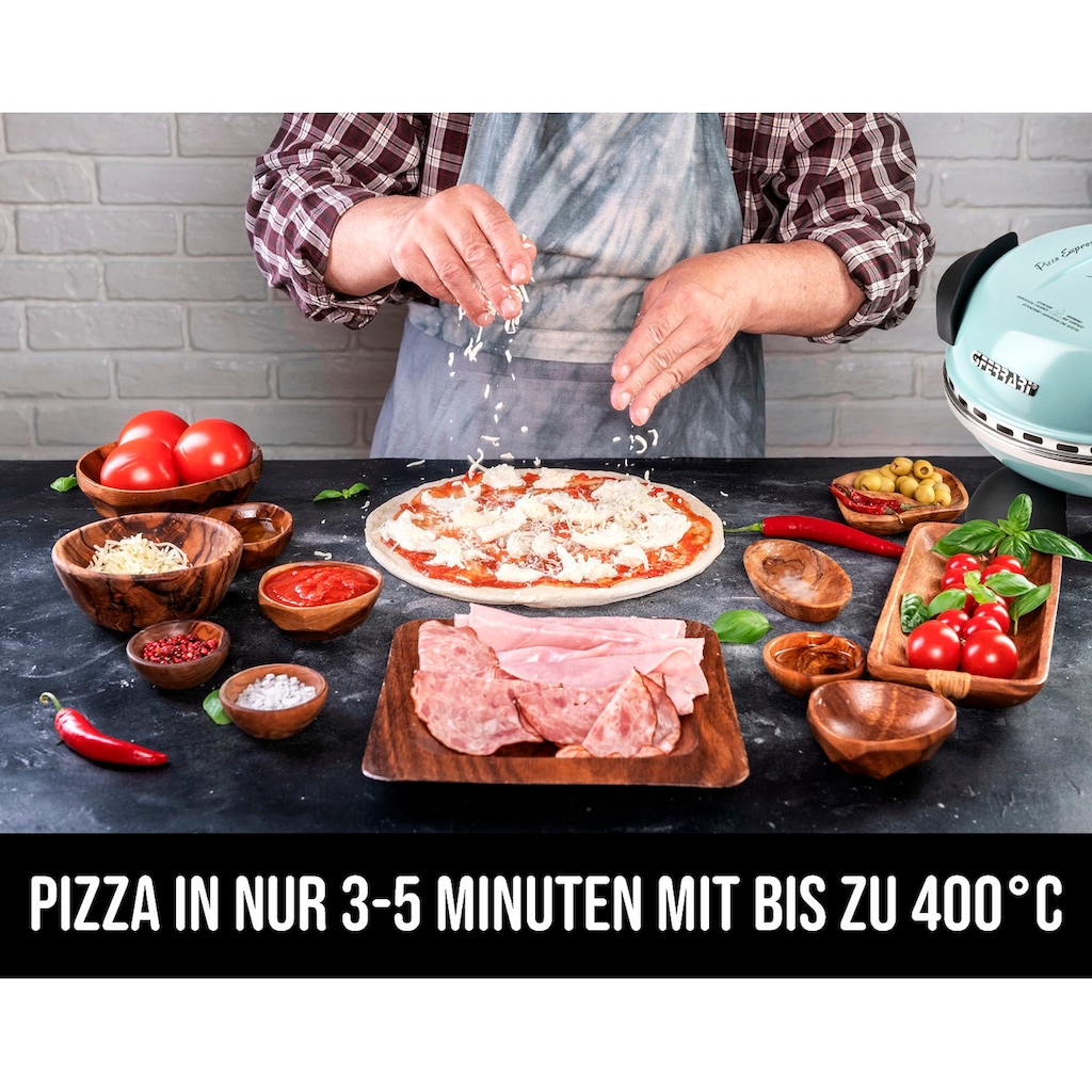 G3Ferrari Pizzaofen »Delizia G1000613 Limited Edition«, bis 400 Grad mit feuerfestem Naturstein