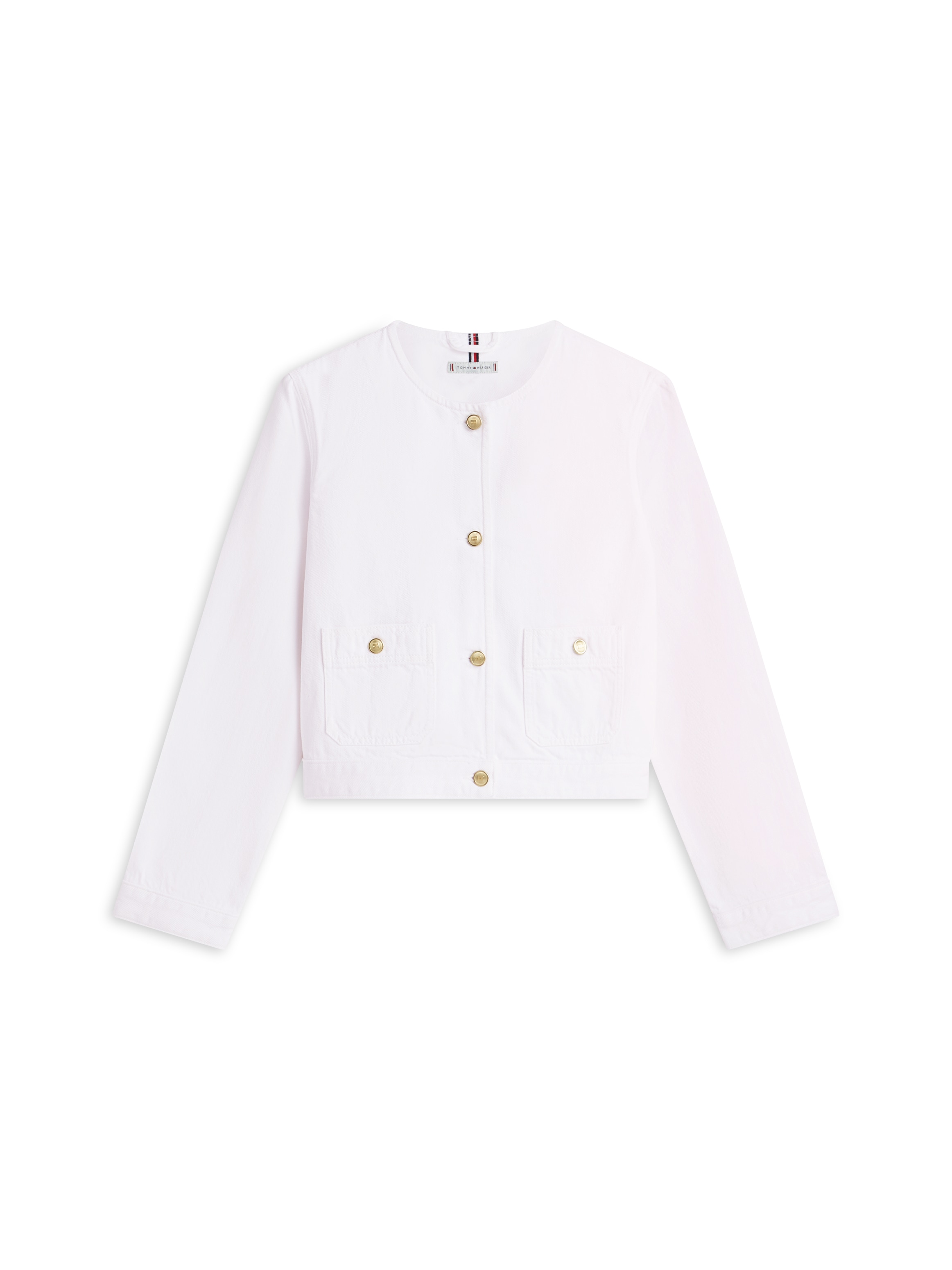 Tommy Hilfiger Outdoorjacke »DNM CLR LADY JACKET LS« mit Zierknöpfen